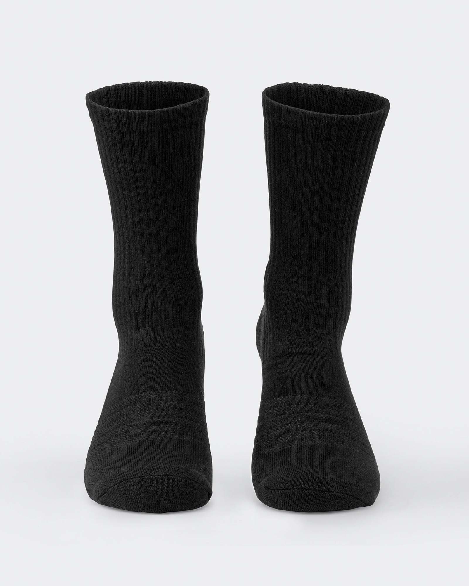 Mens Trainer Crew Sock (2x Pack) - Black