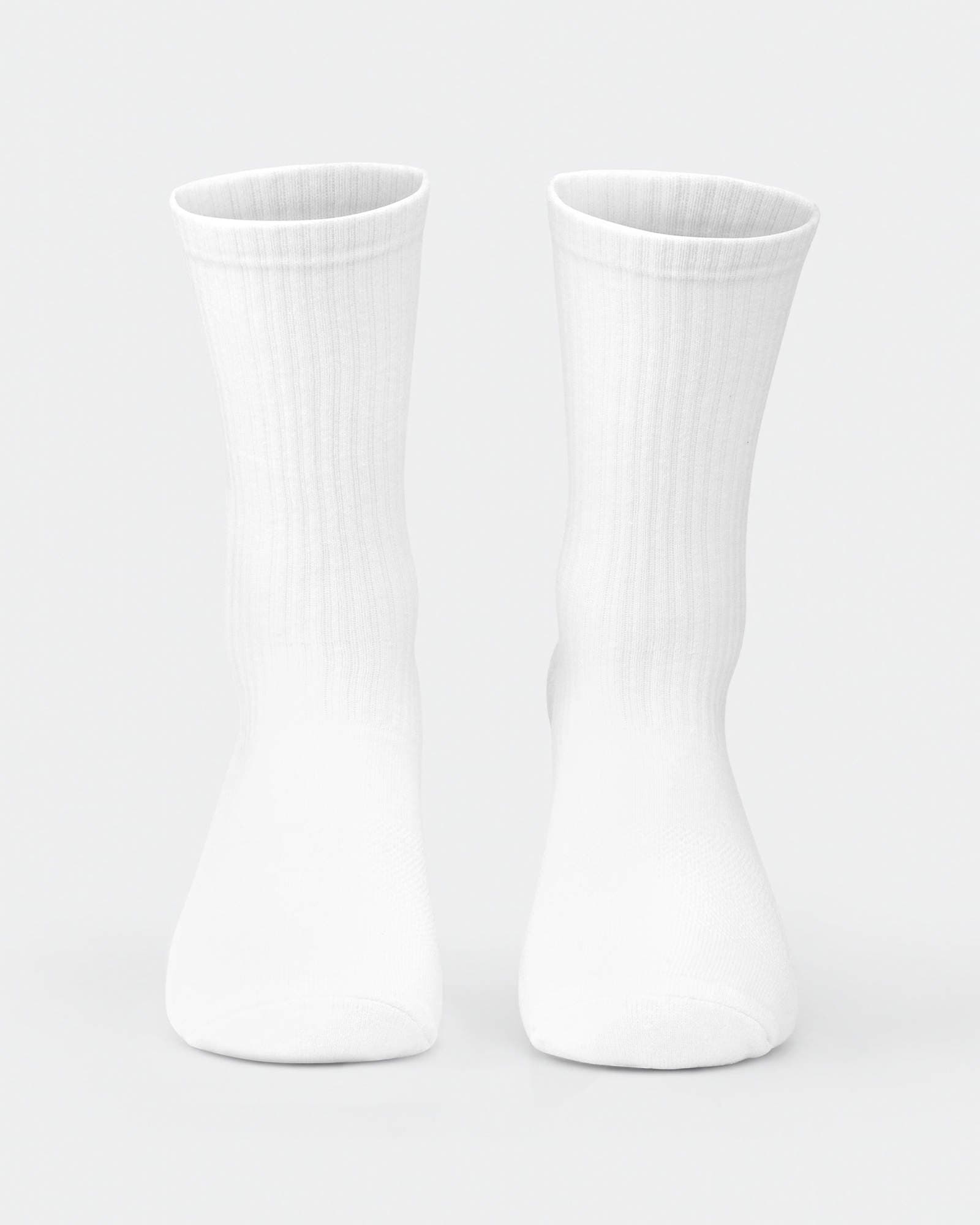 Mens Trainer Crew Sock (2x Pack) - White