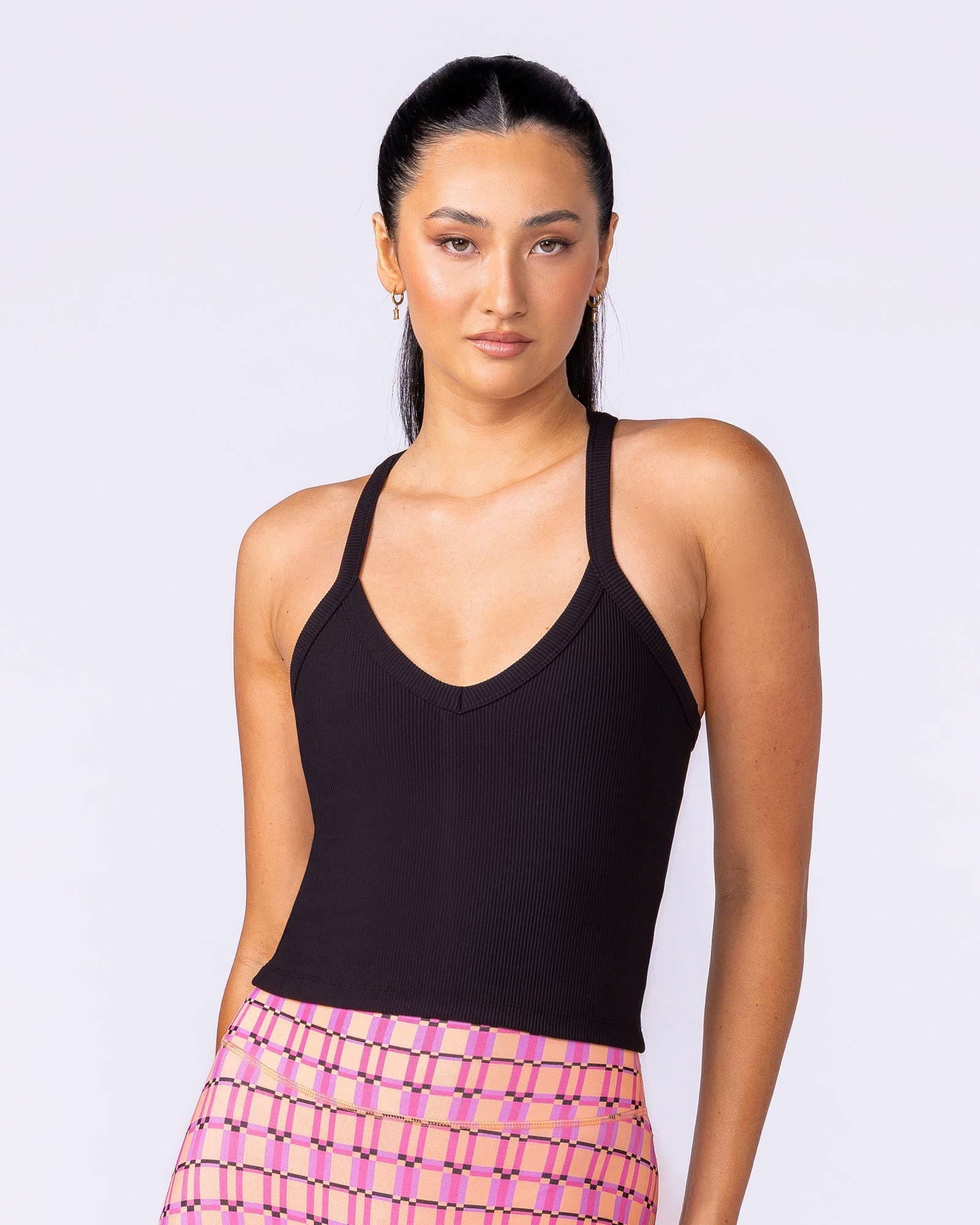 Stunner Rib Bra Tank - Black