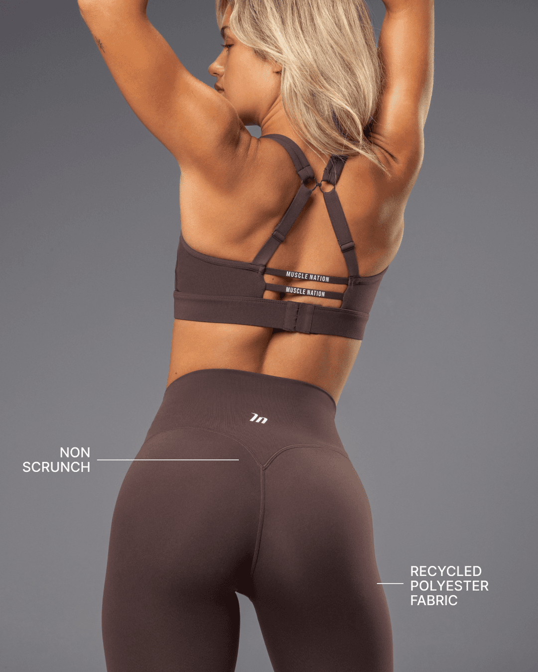 Unrivalled Bare Ankle Length Leggings - Cola