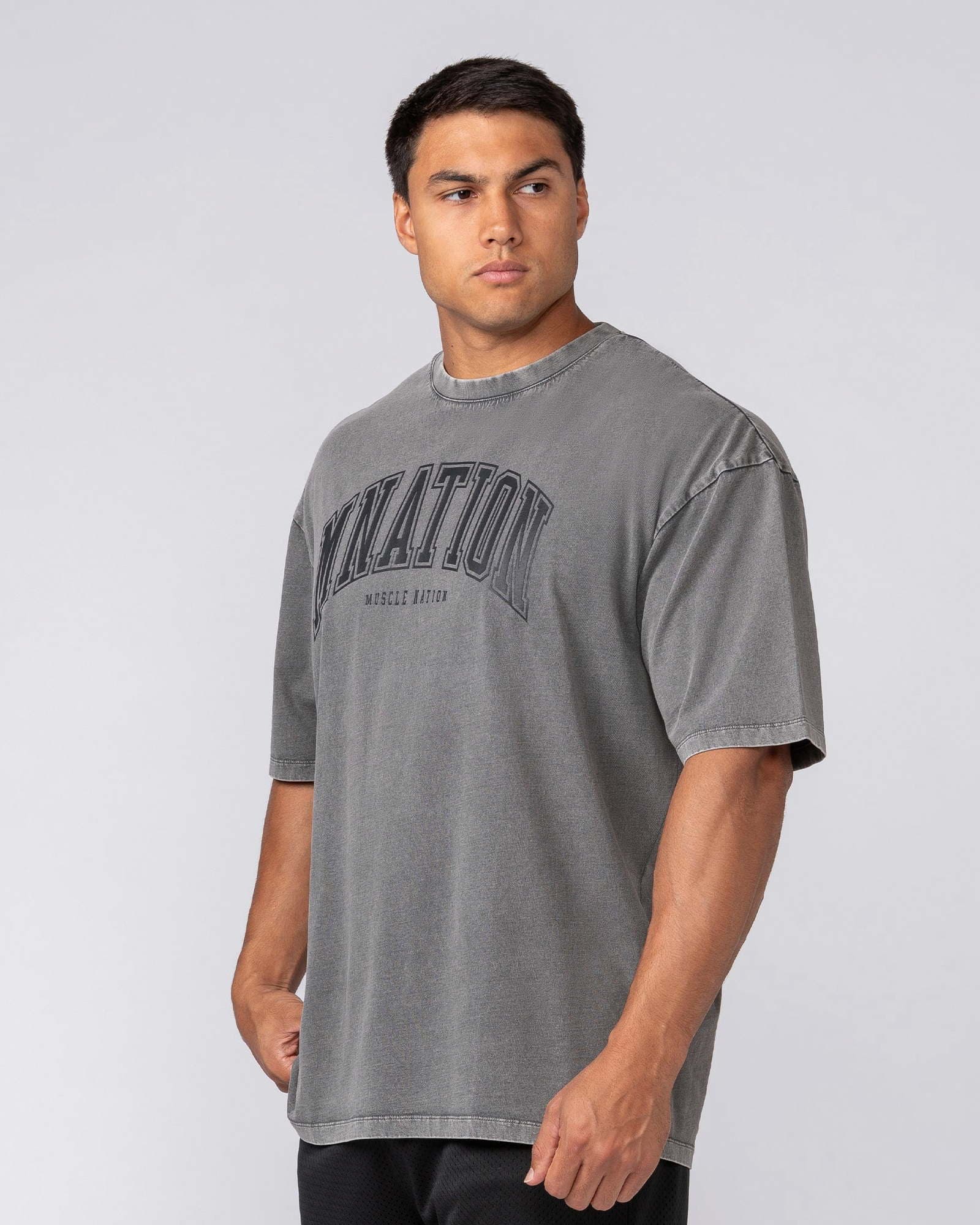 Varsity Training Oversized Vintage Tee - Washed Tornado