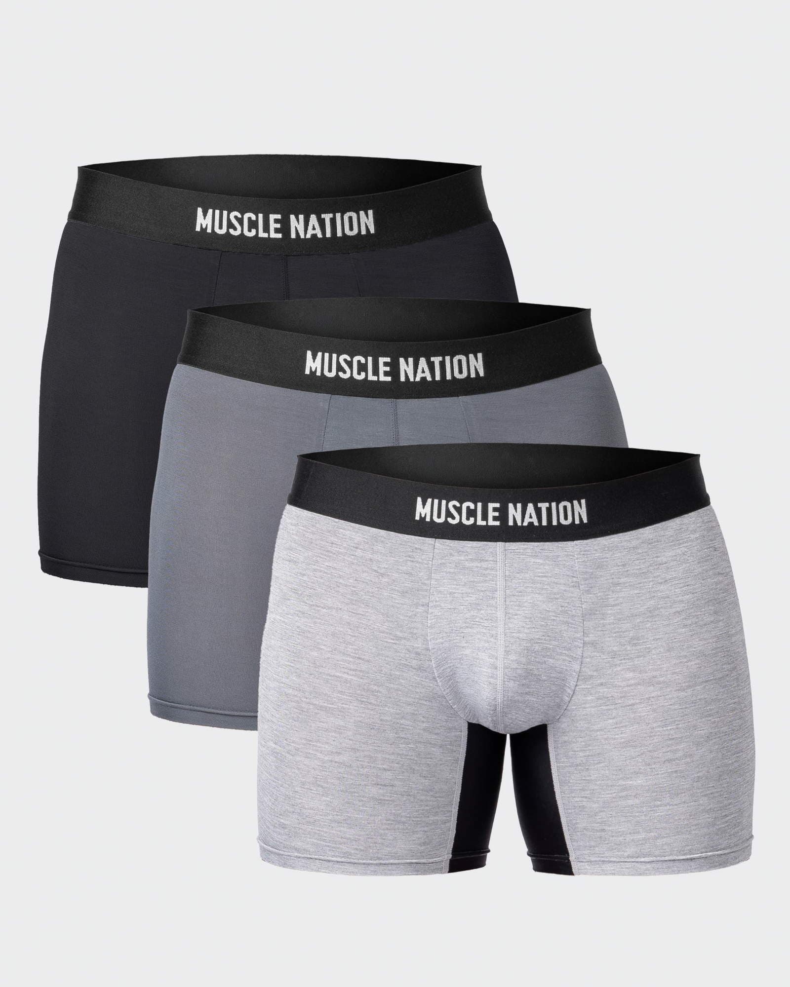 Mens Boxer Briefs - Black Multi