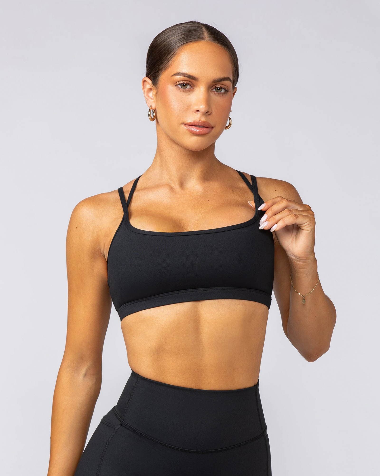 Pace It Bra - Black / Black
