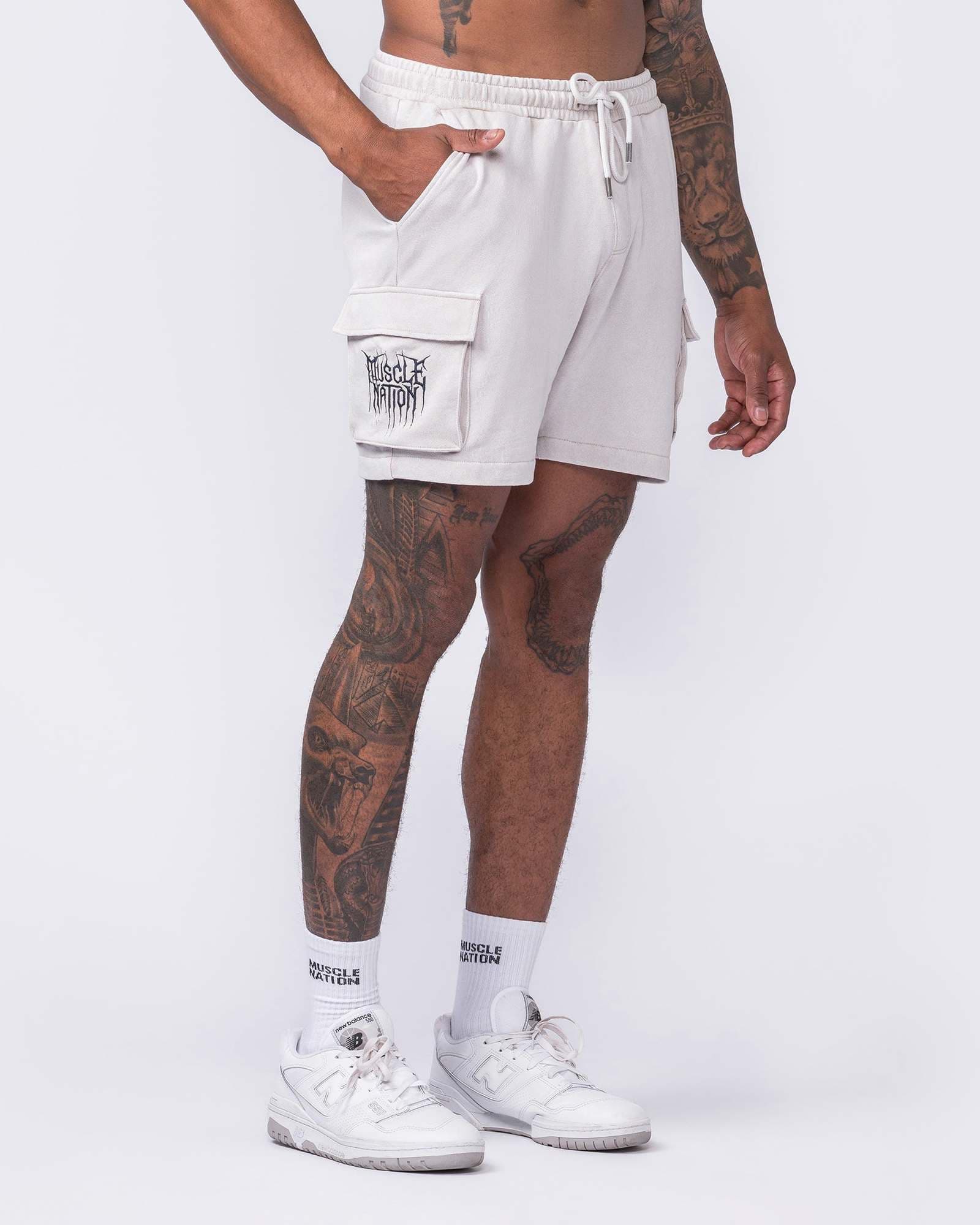 Weekender Vintage Cargo 5" Shorts - Washed Cream
