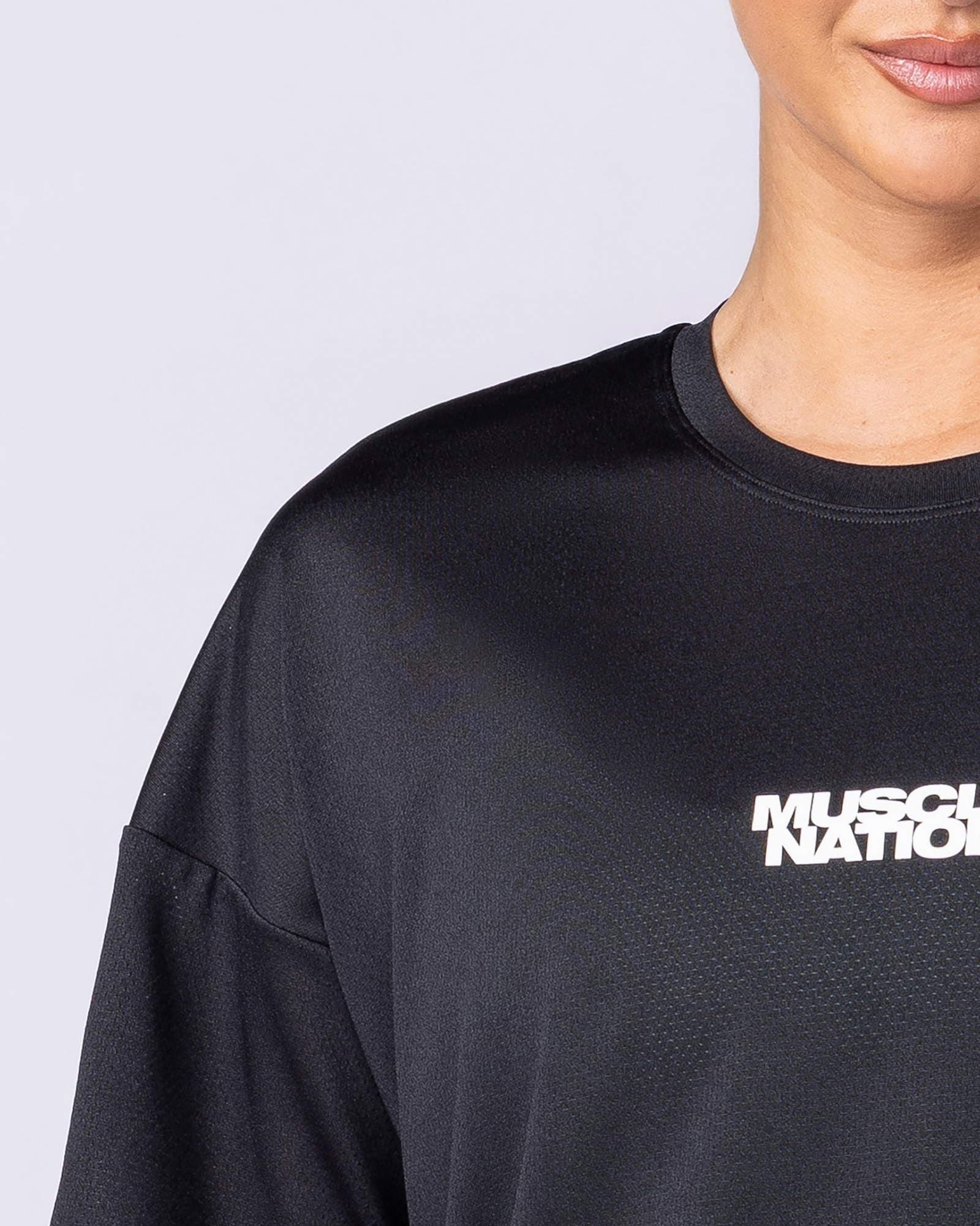 Womens Relaxed Training Tee - Black