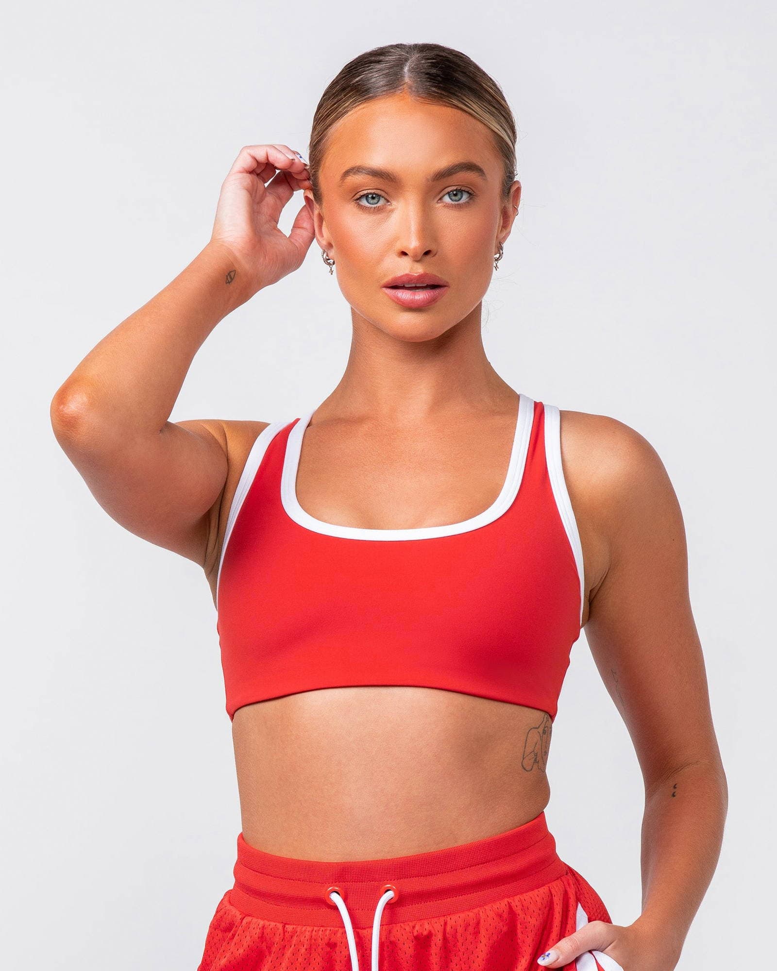 Contrast Bralette - Crimson
