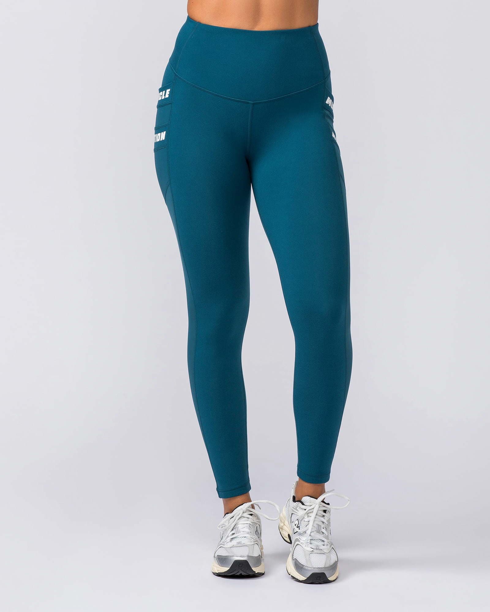 Amplify Pocket Ankle Length Leggings - Tidal Teal