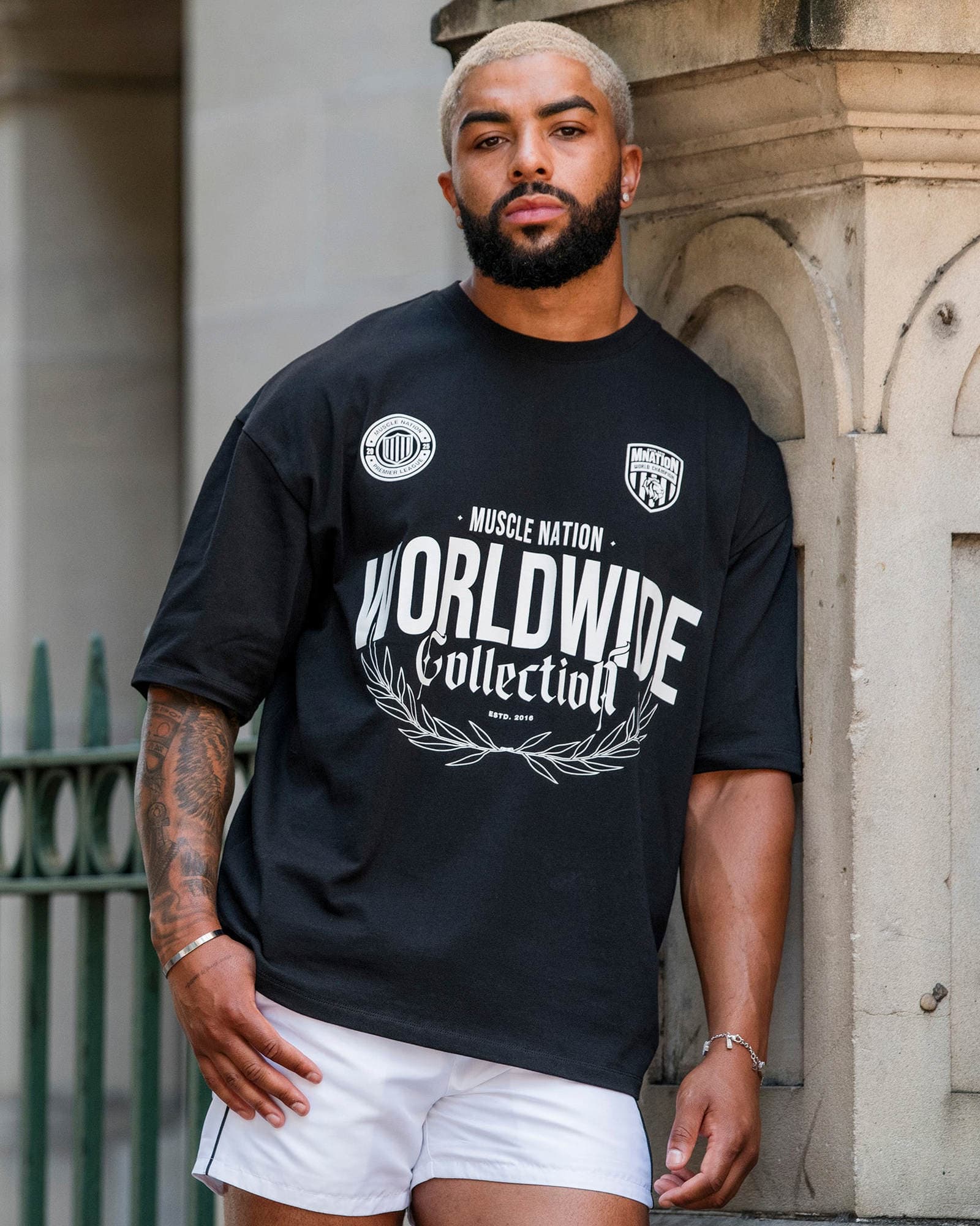Worldwide Collection Oversized Tee - Black
