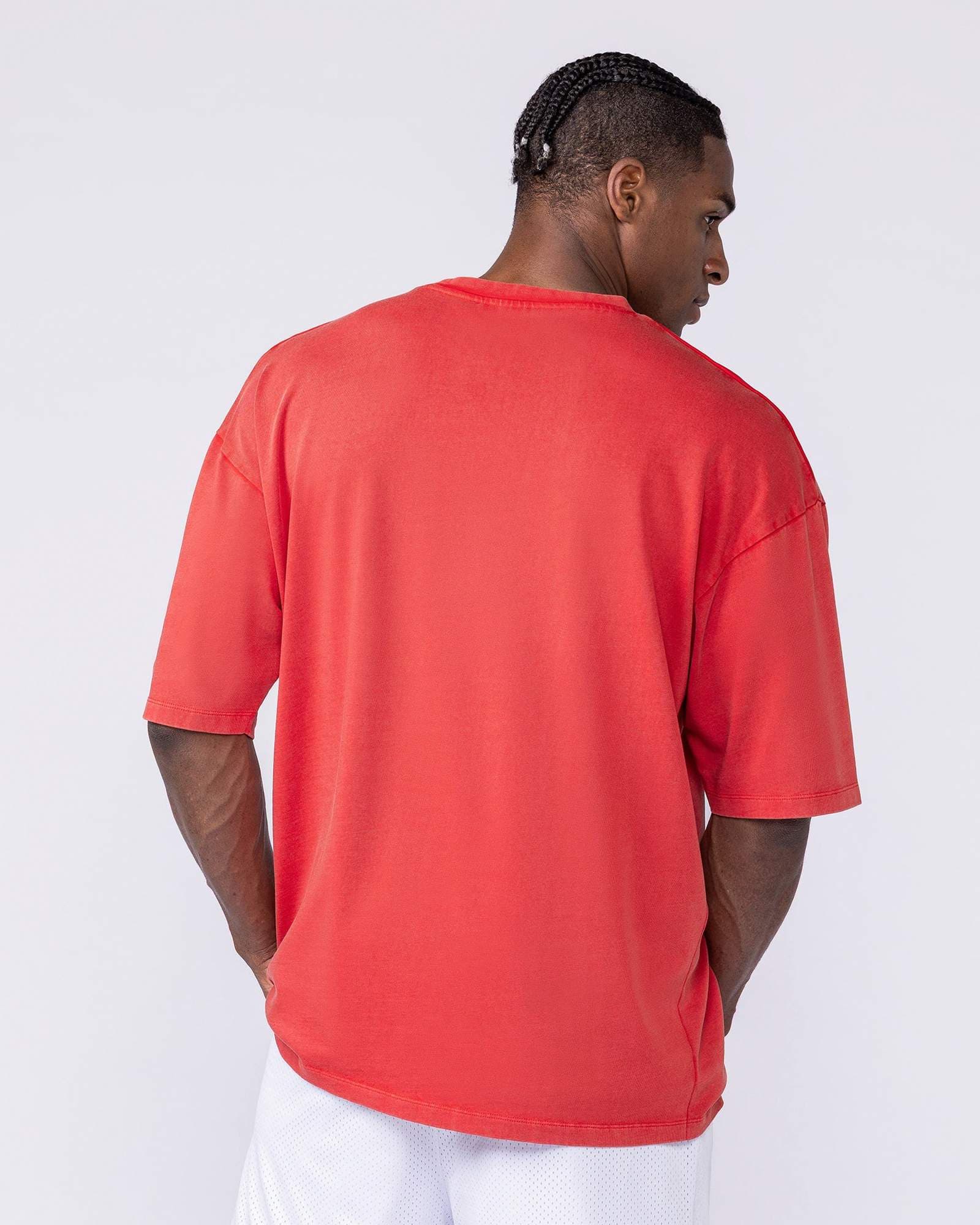 Worldwide Oversized Vintage Tee - Washed Red