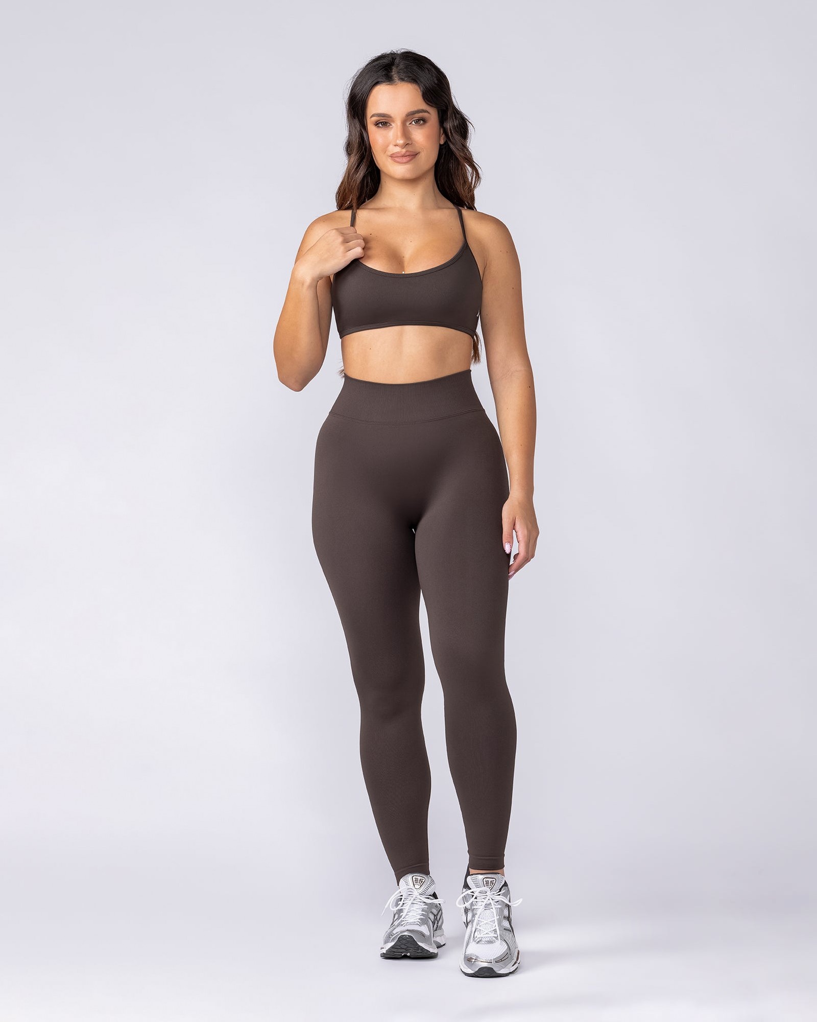 Sculpt Seamless Ankle Length Leggings - Cocoa