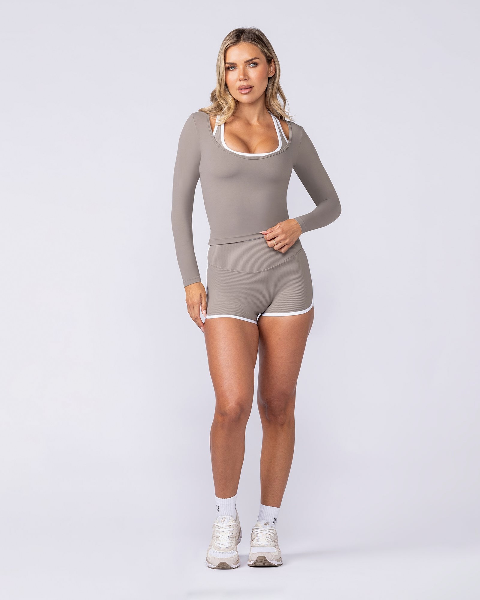 Tempo Long Sleeve Top - Oat
