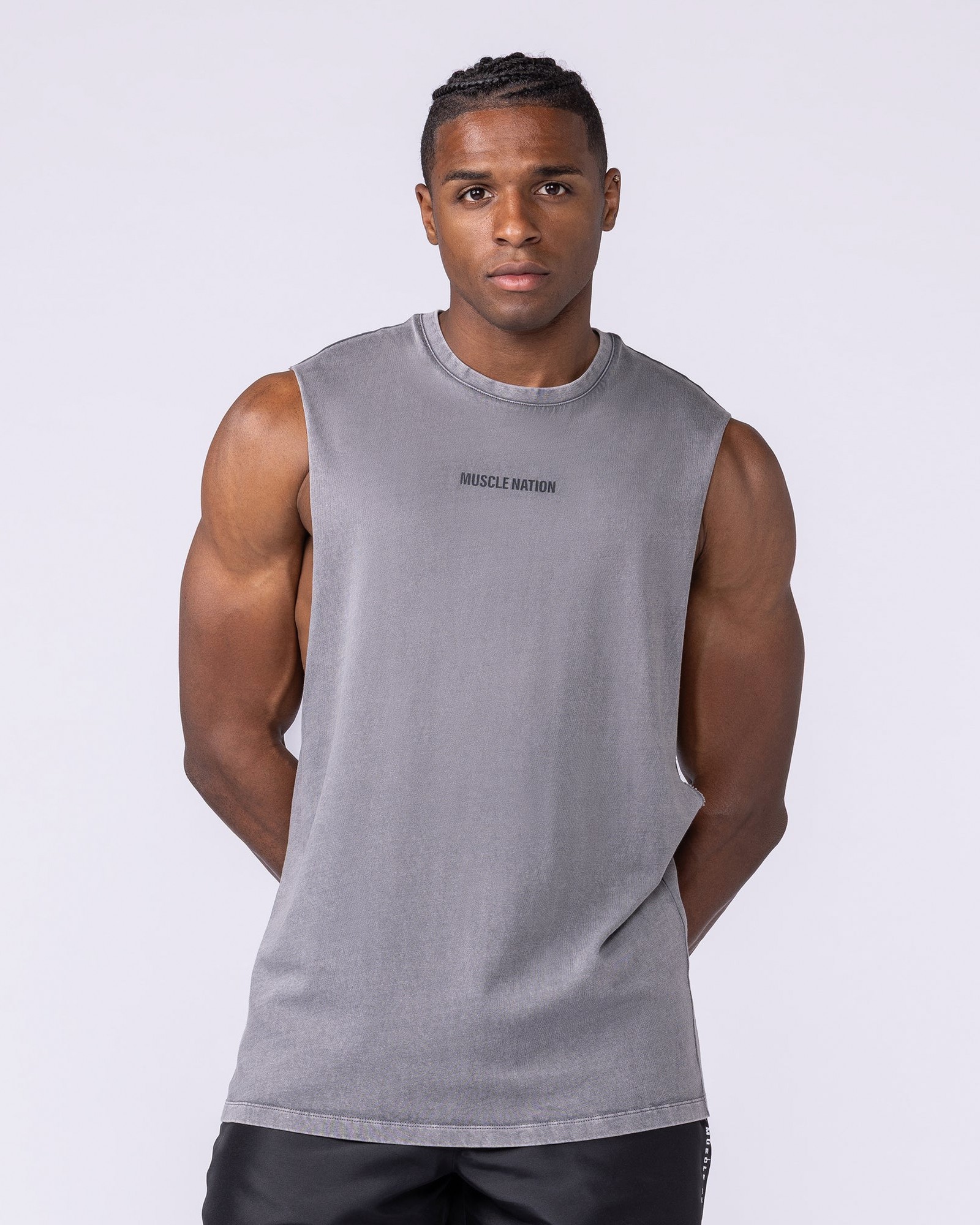 Vintage Training Drop Arm Tank - Washed Tornado