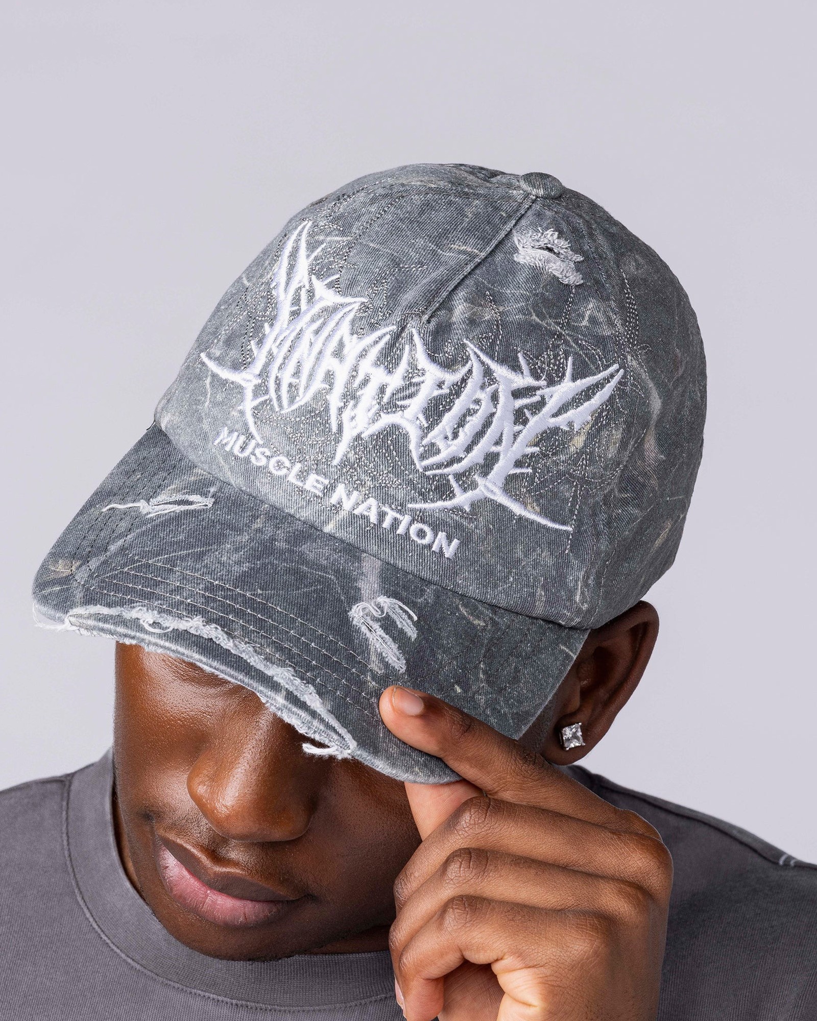 Gothic Dad Cap - Washed Tree Camo