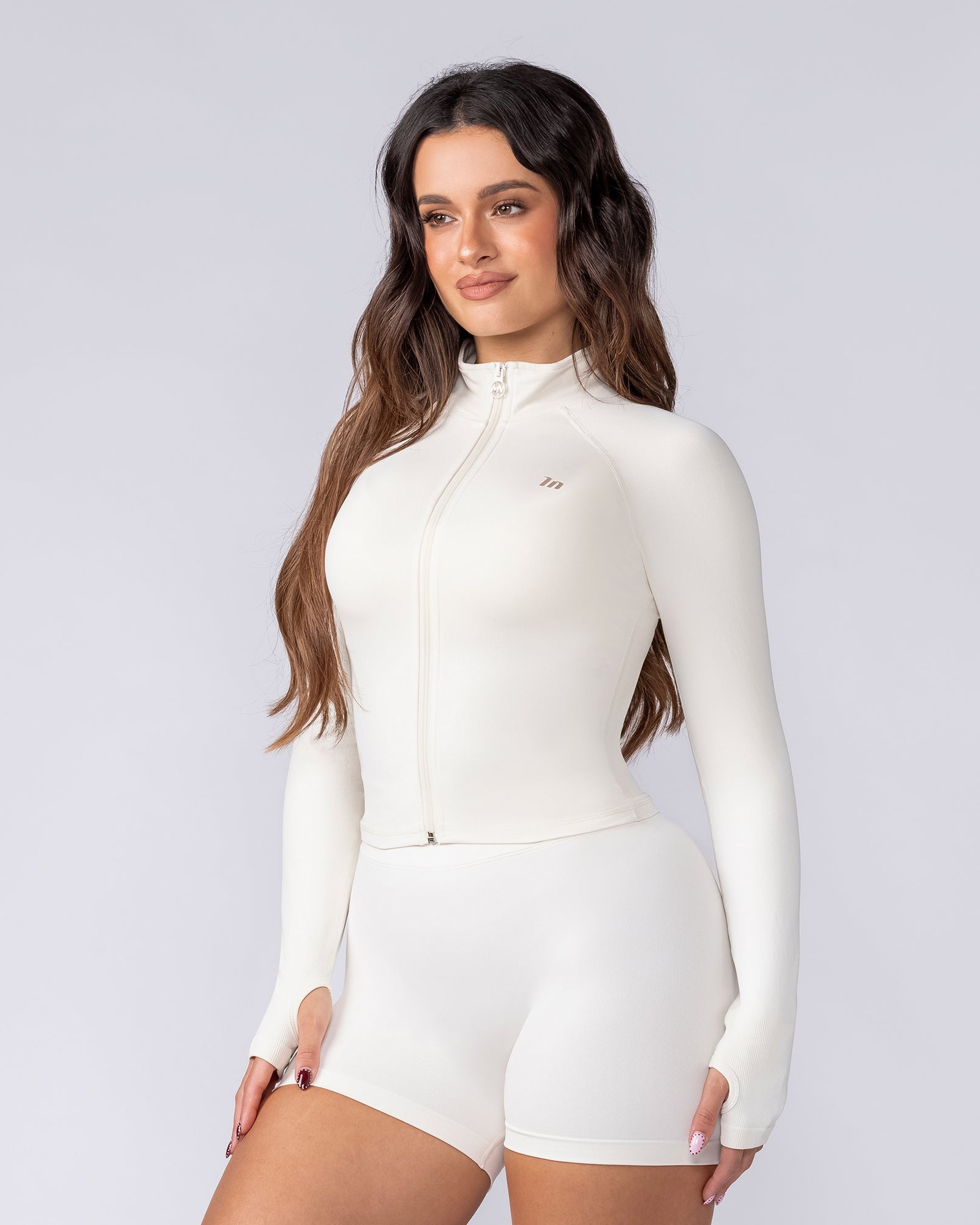 Sculpt Seamless Cropped Jacket - Travertine