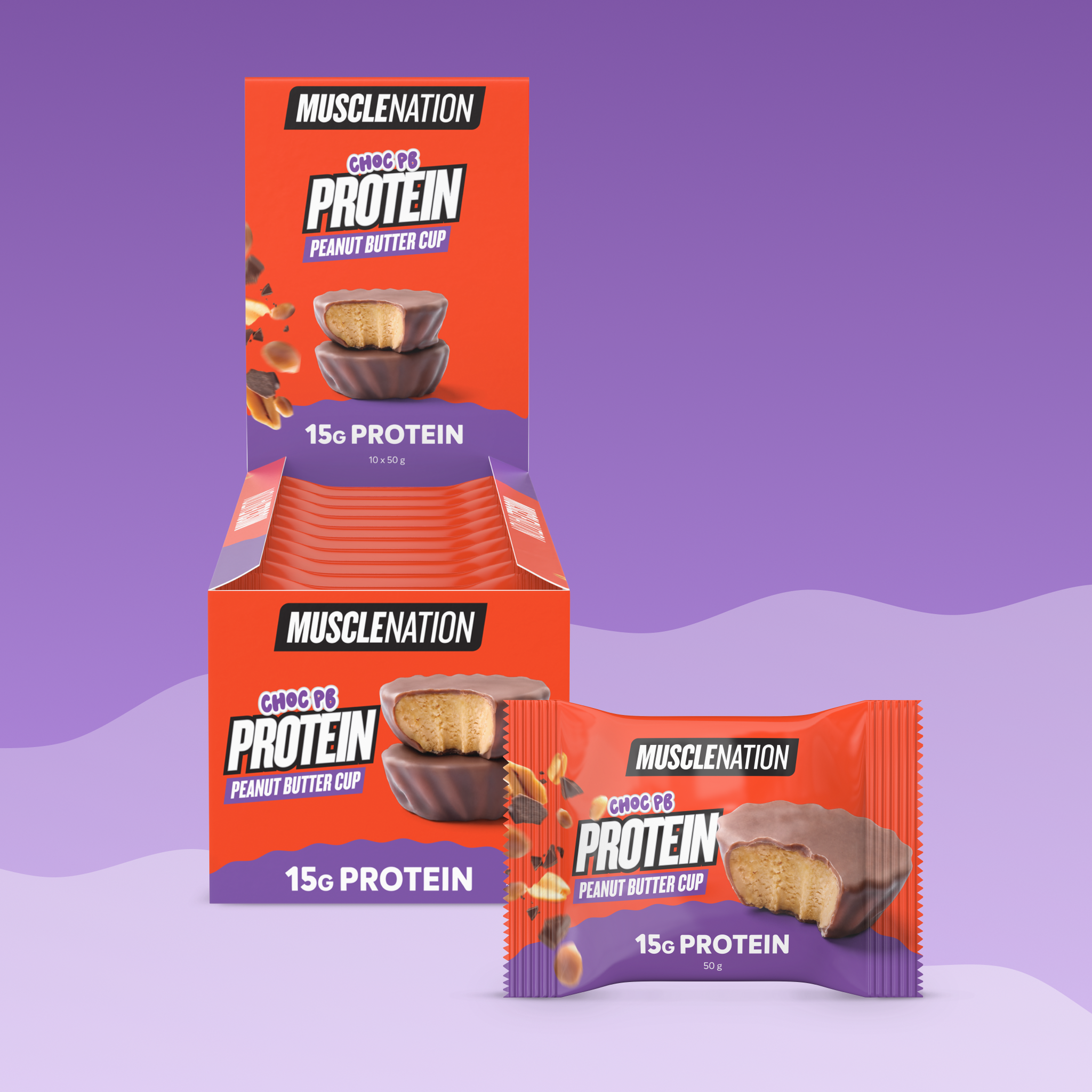PEANUT BUTTER CUP - Choc Peanut - Box of 10