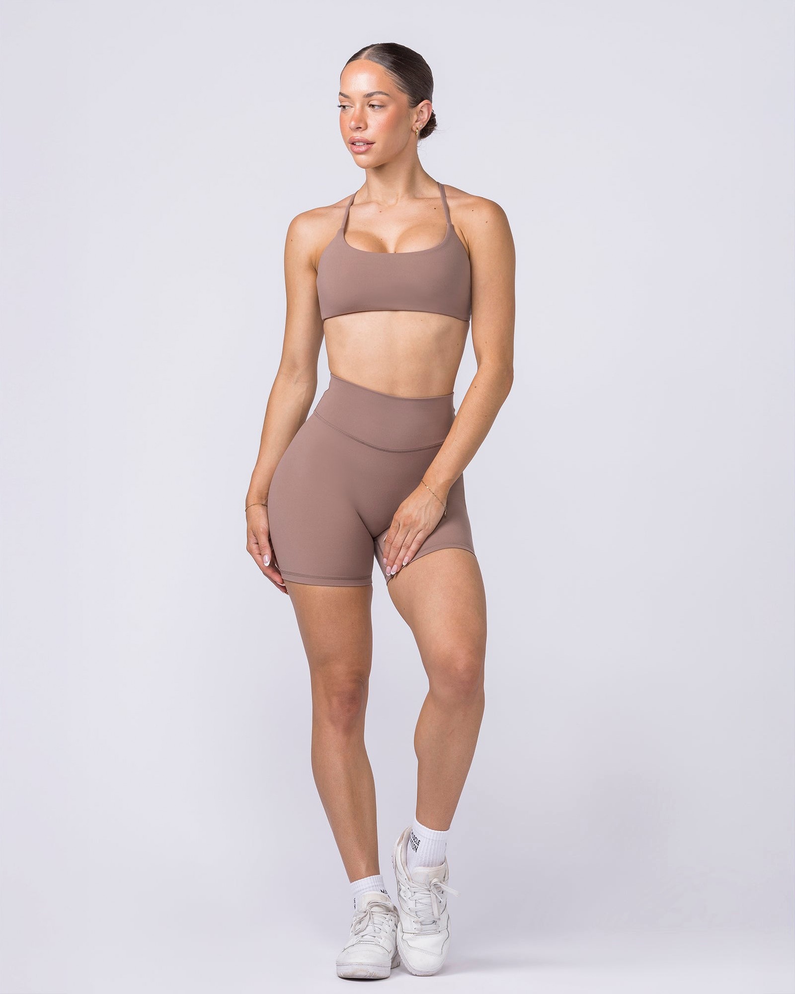 Liberty High Rise Bike Shorts - Cookie