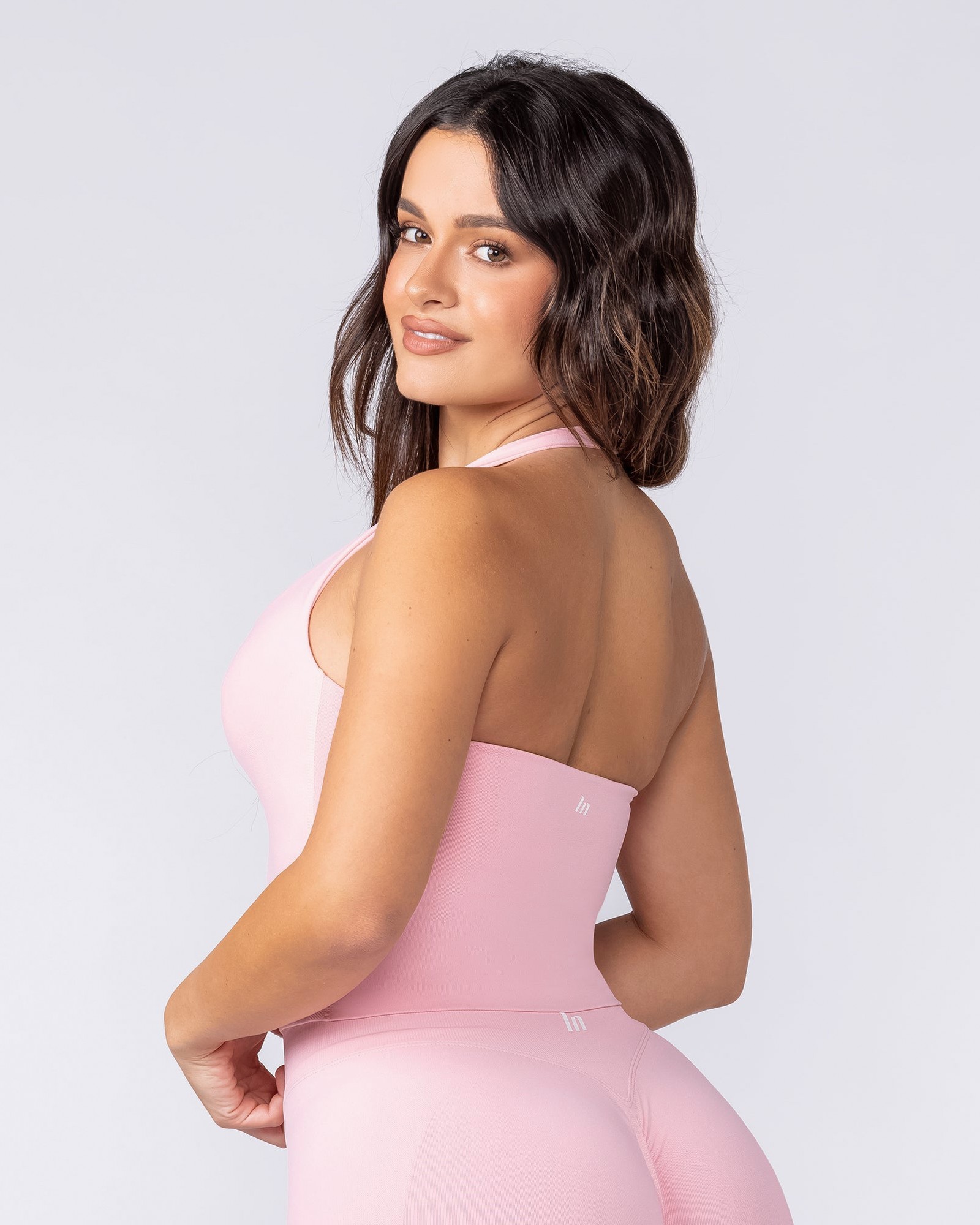 Sculpt Seamless Halter Bra Tank - Sweetpea