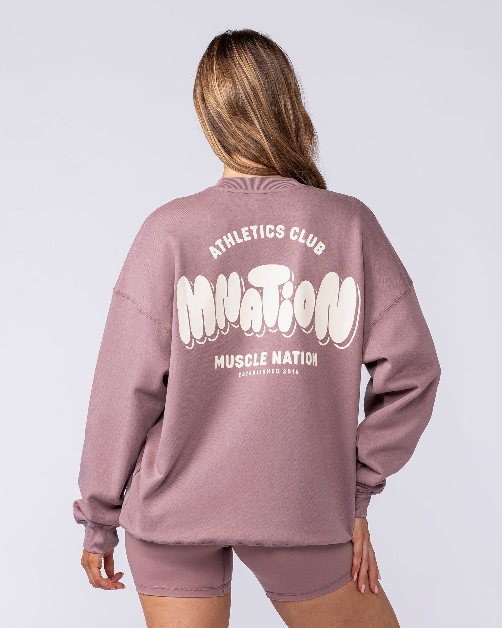 Bubble Oversized Pullover - Mocha Berry