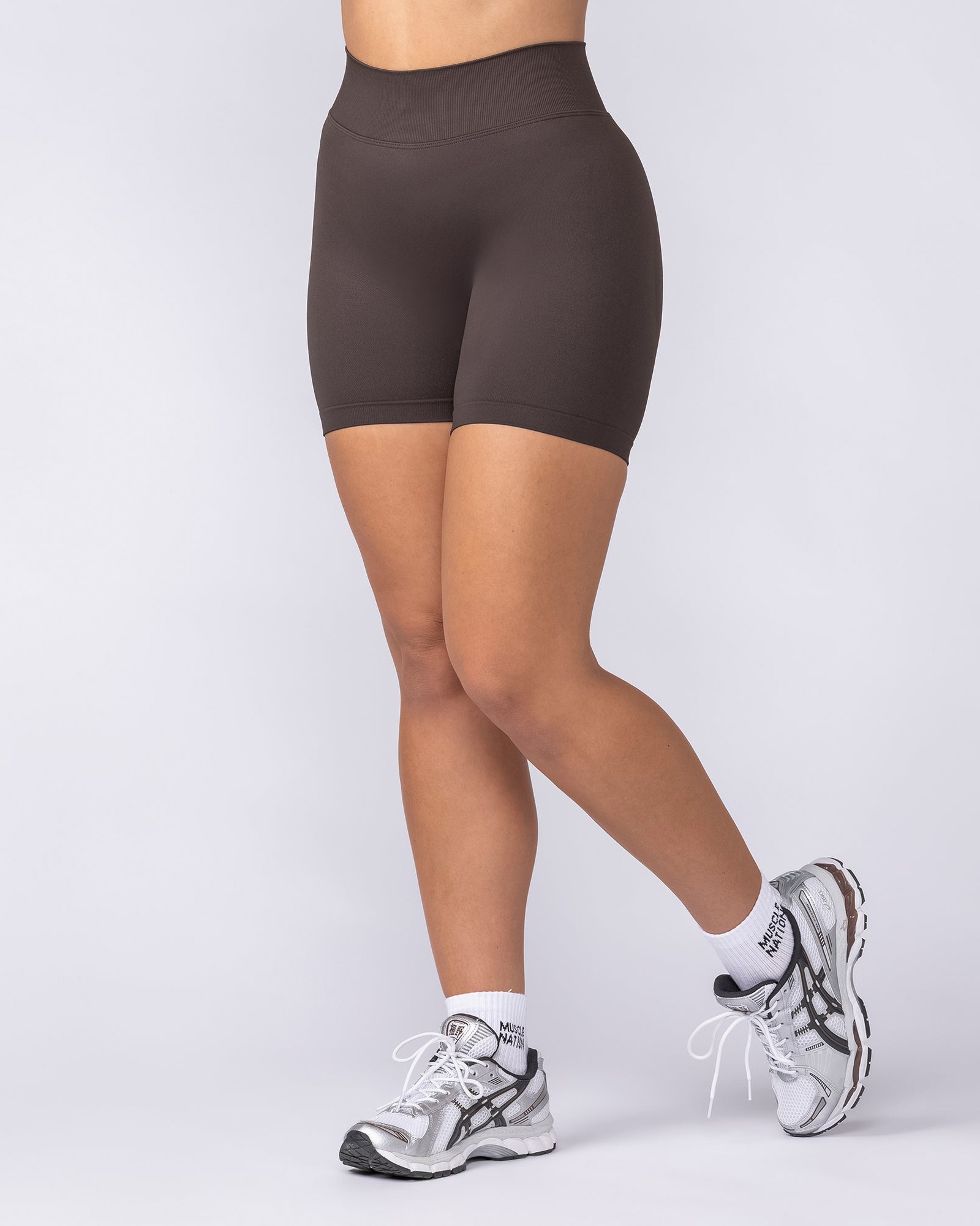 Sculpt Seamless Midway Shorts - Cocoa