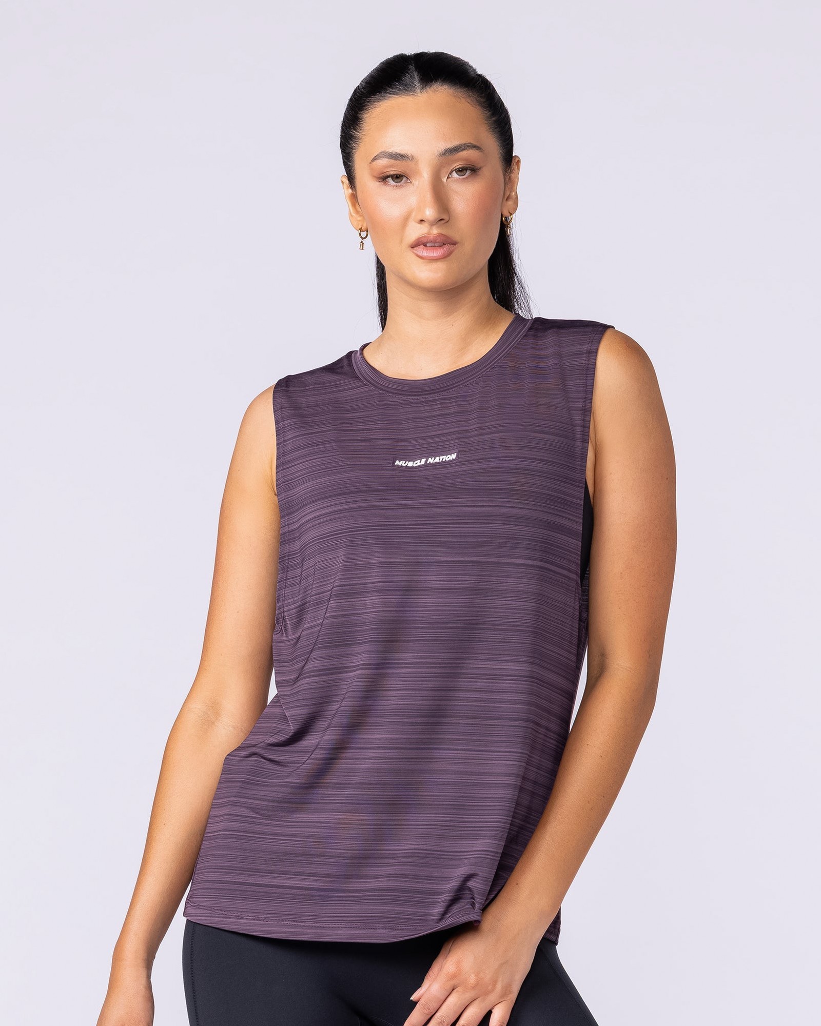 Active Drop Arm Training Tank - Midnight Plum
