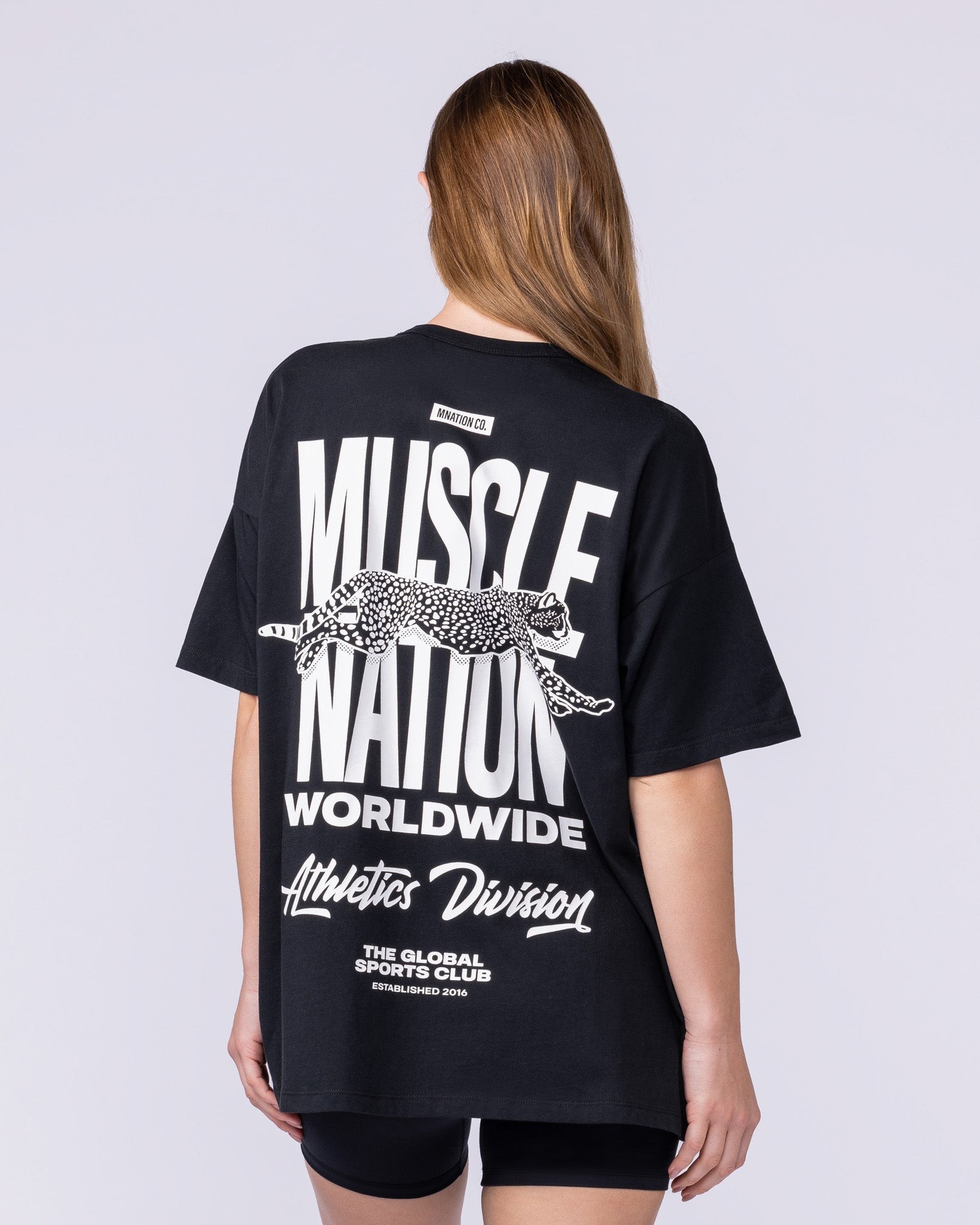 Pounce Oversized Tee - Black