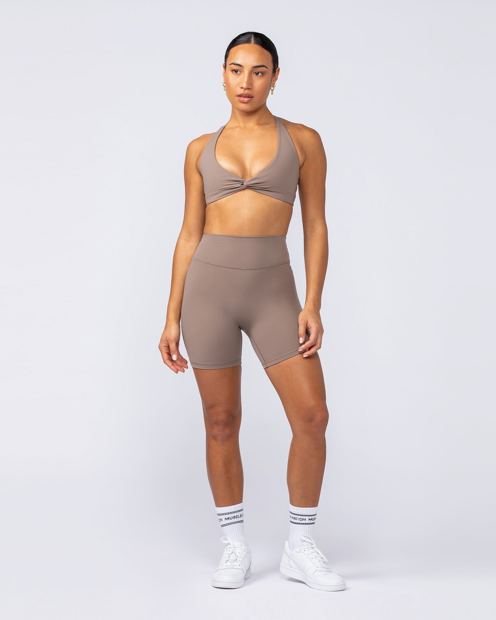 Liberty High Rise Bike Shorts - Mushroom