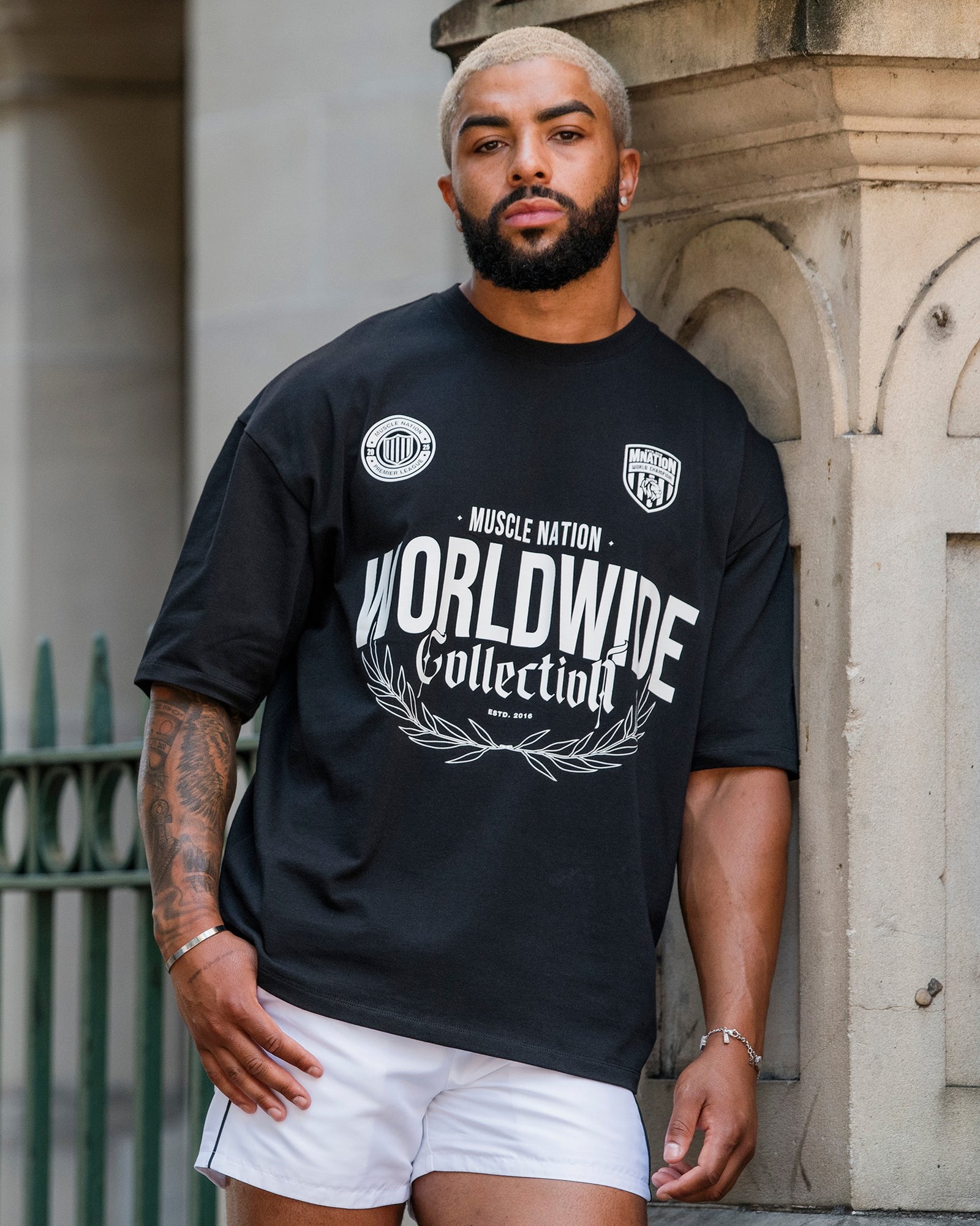 Worldwide Collection Oversized Tee - Black