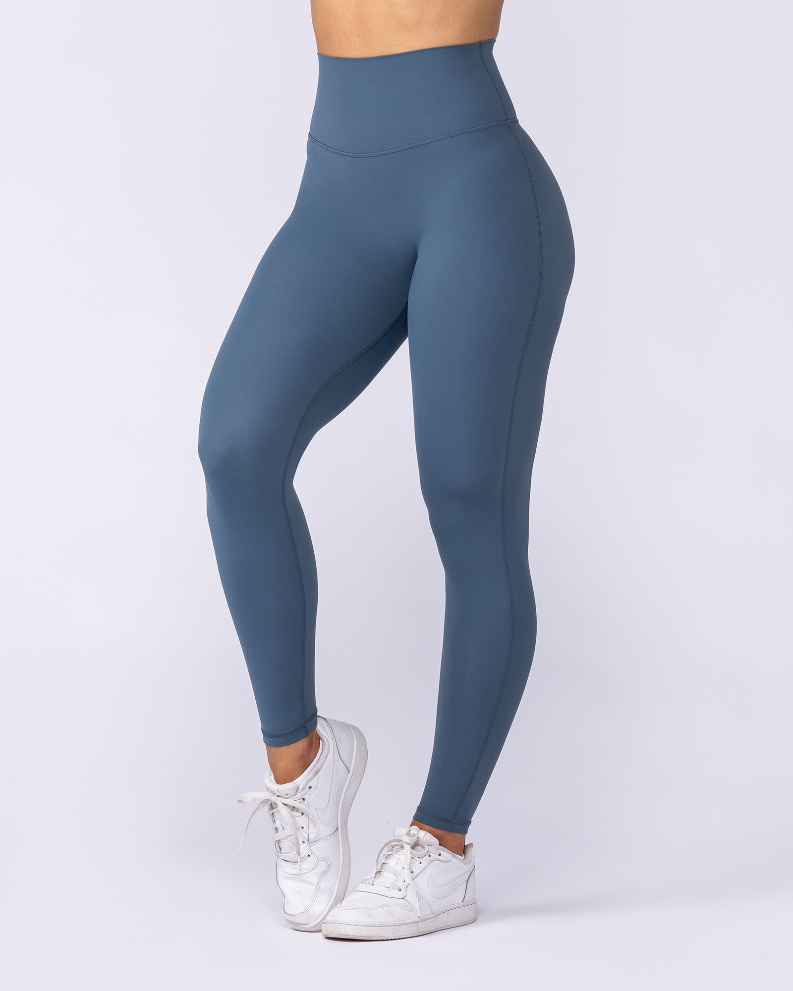 Aura Peachy High Invisible Scrunch Ankle Leggings - Sapphire