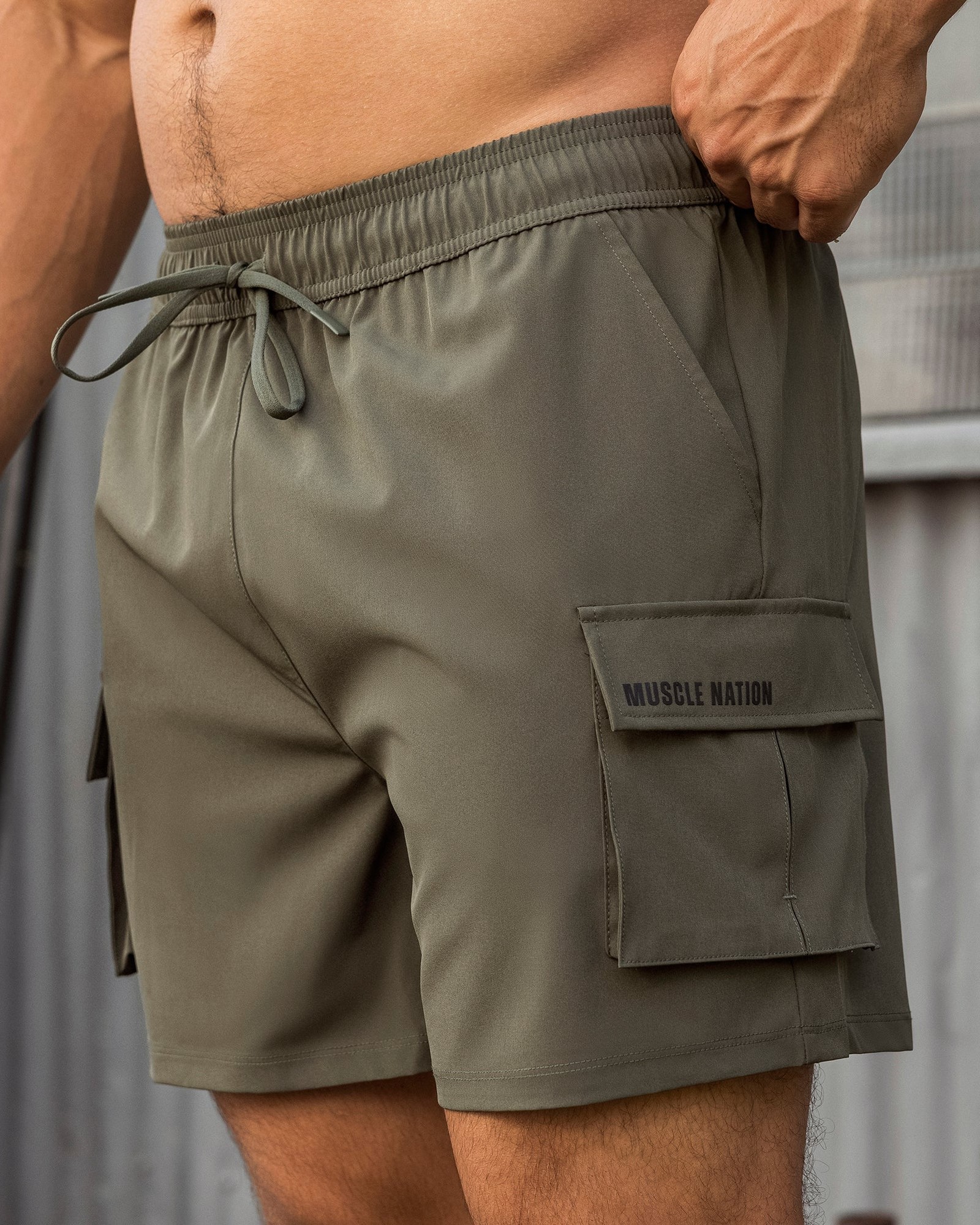 Active Cargo 5" Shorts - Dark Khaki