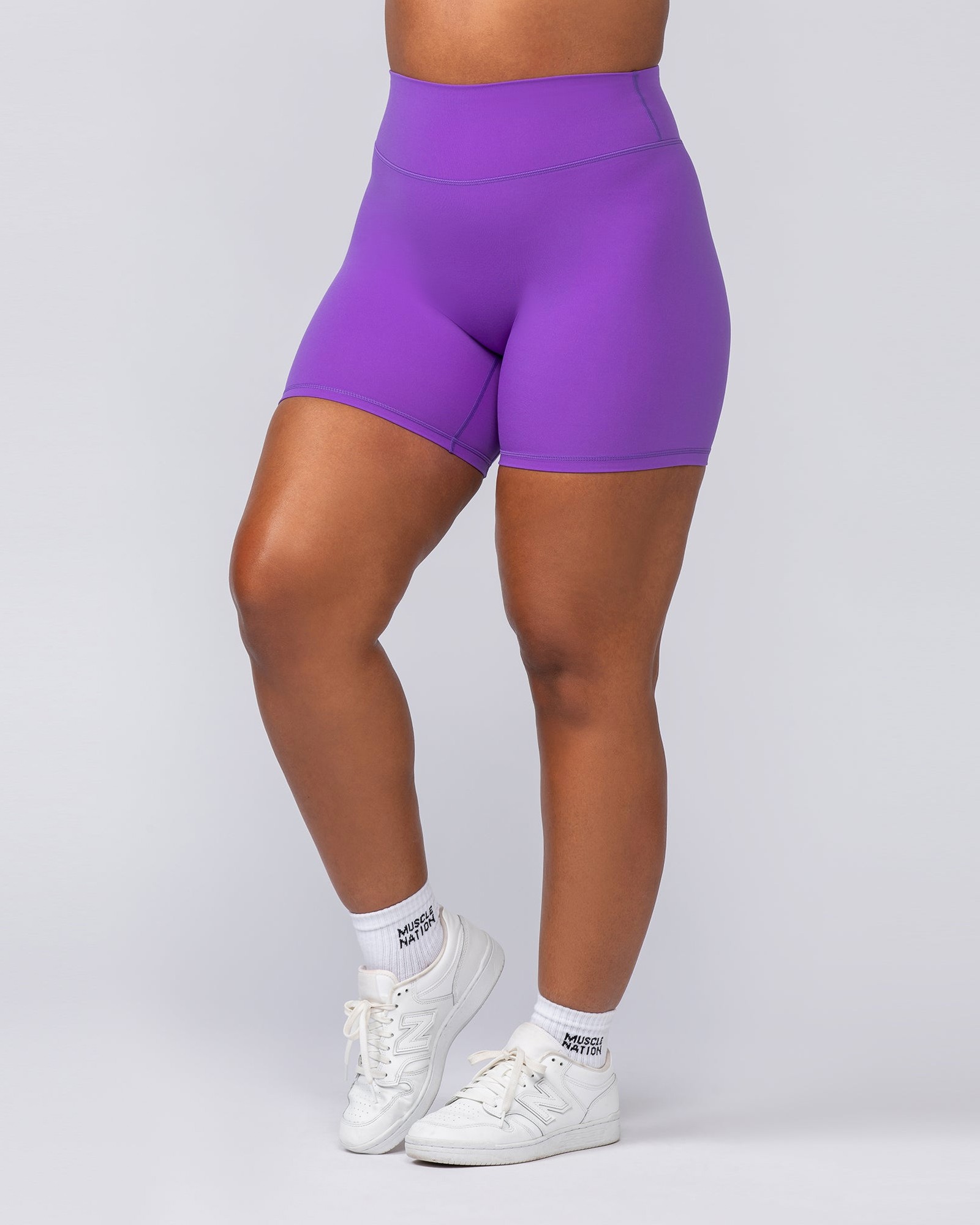 Liberty High Rise Bike Shorts - Viola