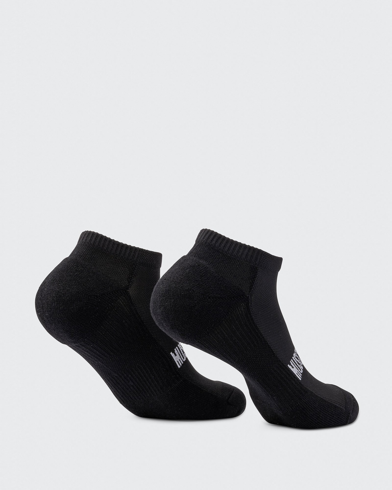 Womens Ankle Socks (x2 Pack) - Black