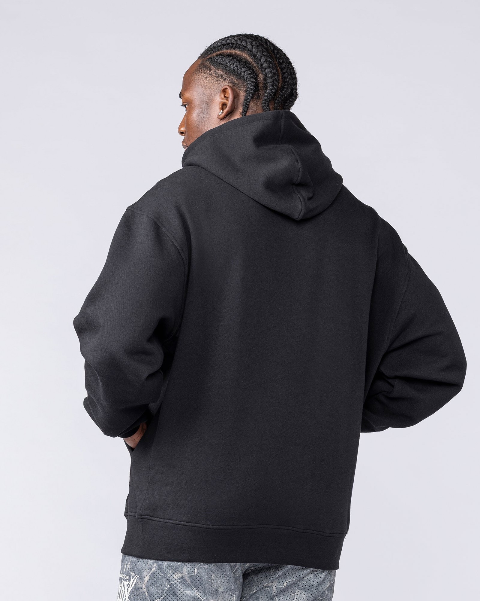 Gothic Oversized Hoodie - Black