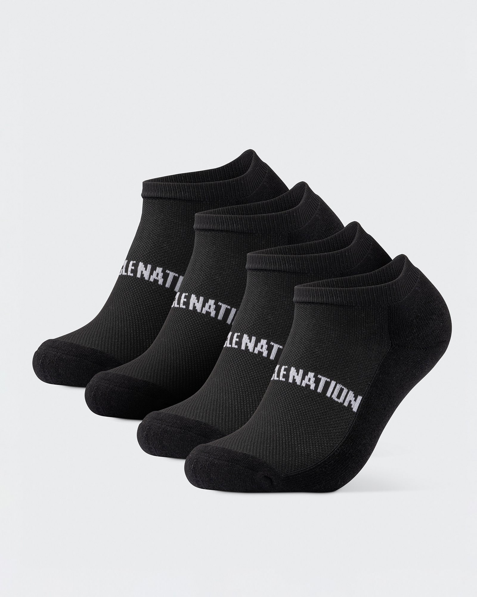 Womens Ankle Socks (x2 Pack) - Black