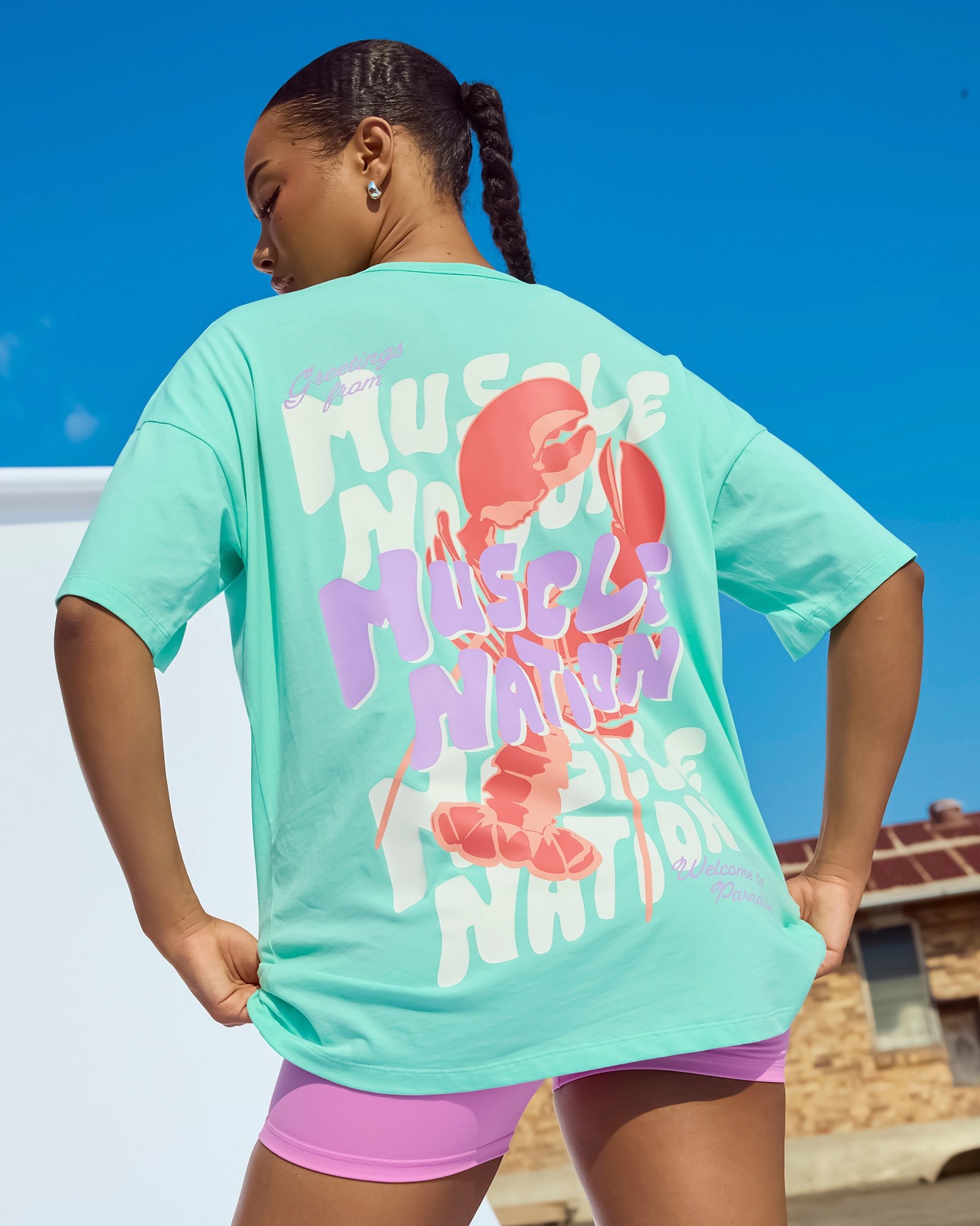 Pinchy Oversized Tee - Spearmint
