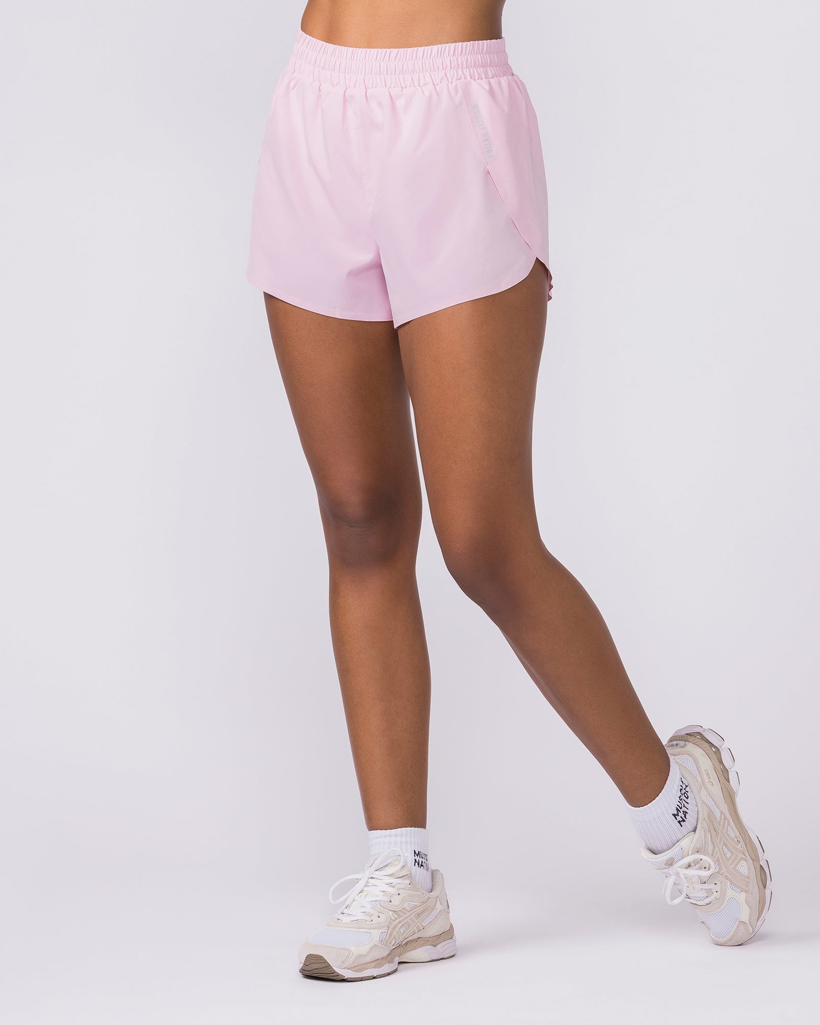 Pace 3" High-Waisted Run Shorts - Blossom