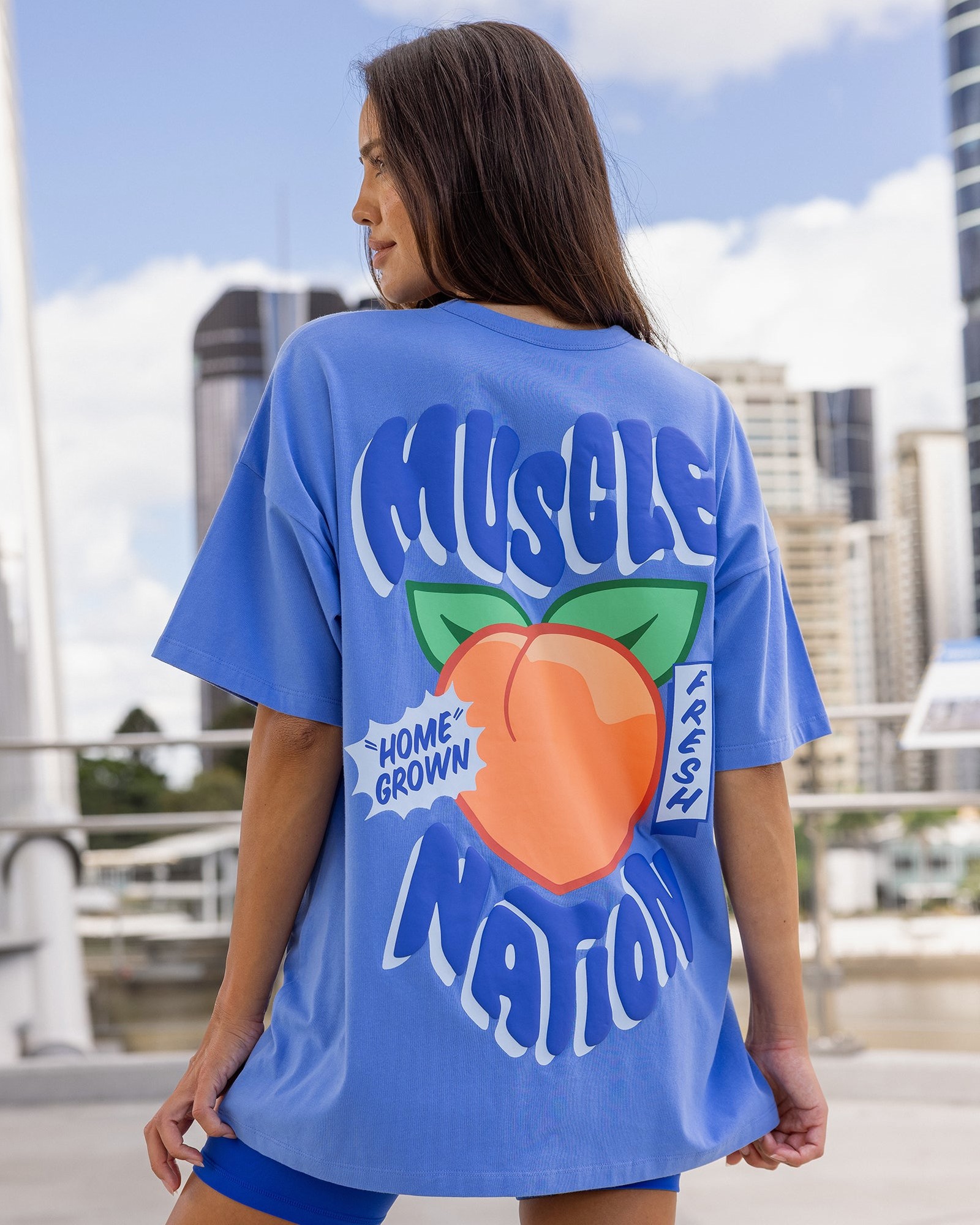 Peachy Oversized Tee - Salt Air