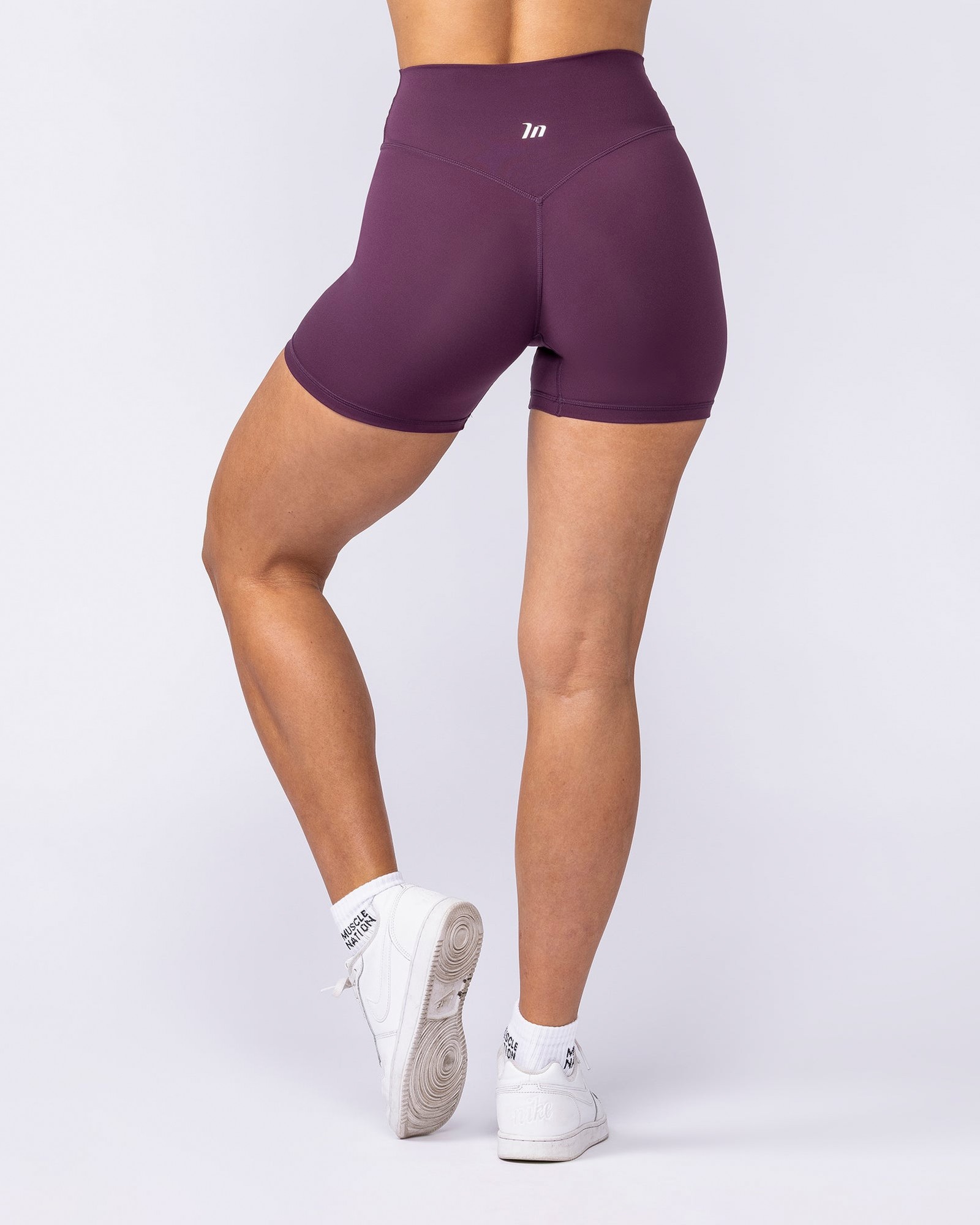 Liberty High Rise Midway Shorts - Cranberry