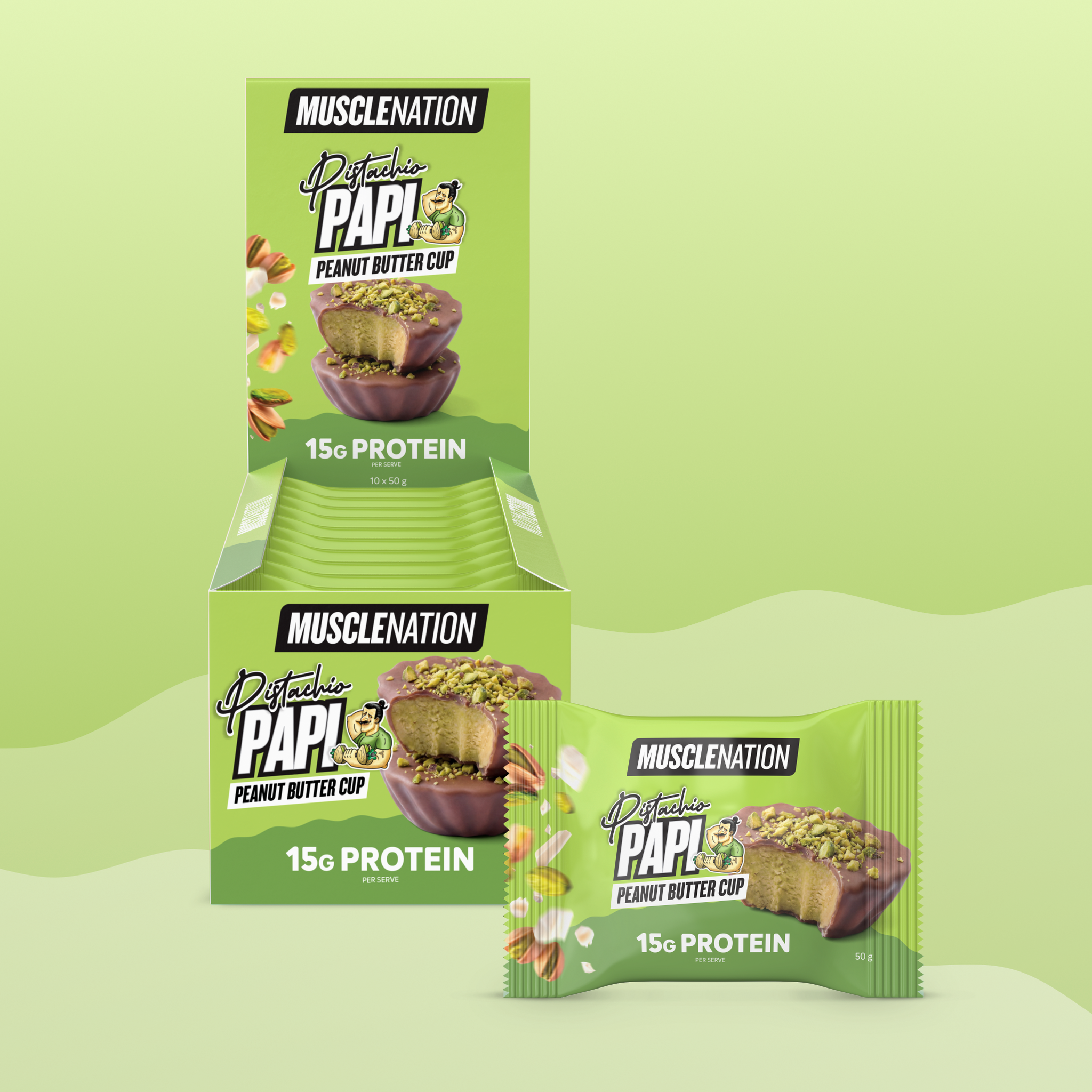 PEANUT BUTTER CUP - Pistachio Papi  - Box of 10