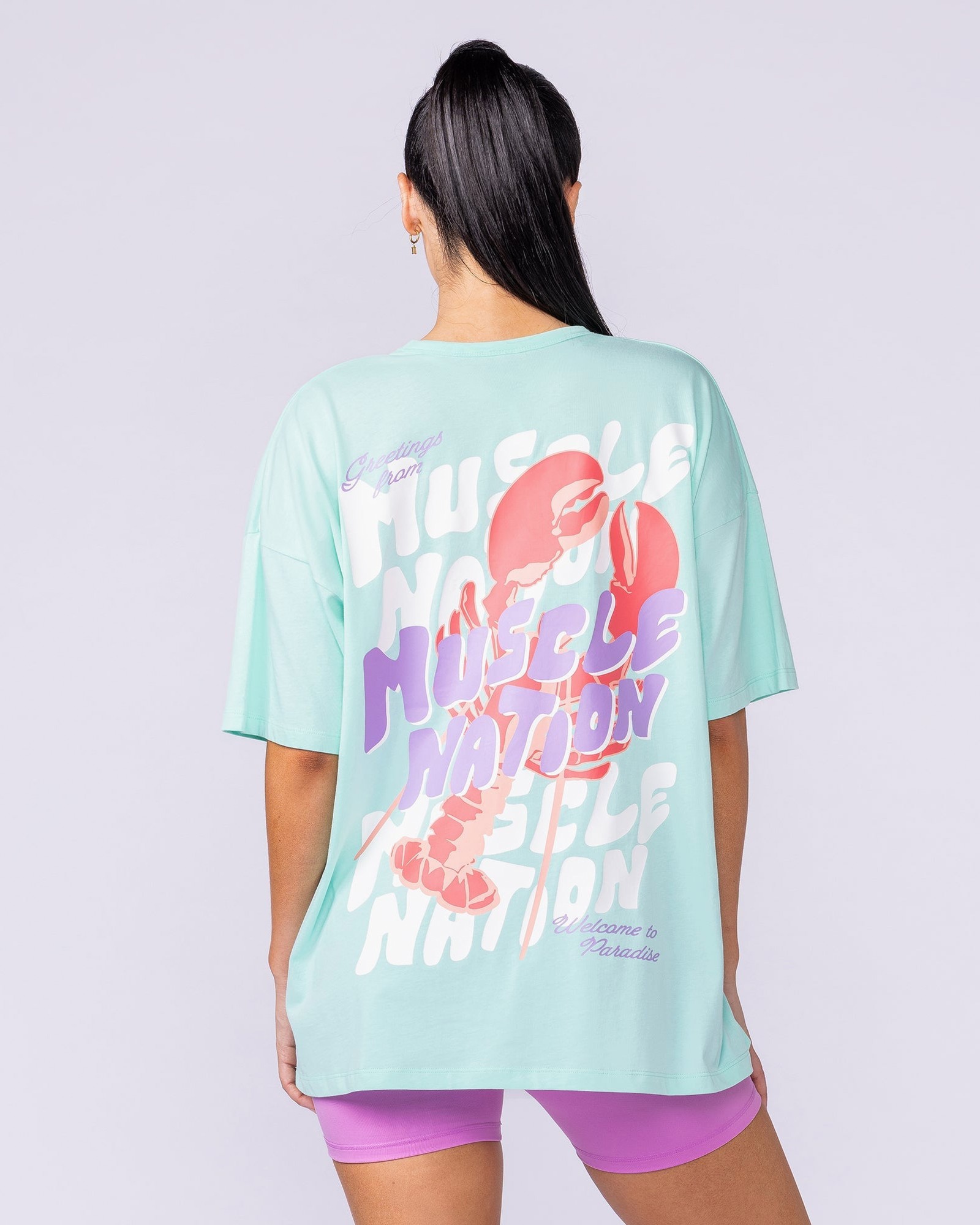 Pinchy Oversized Tee - Spearmint