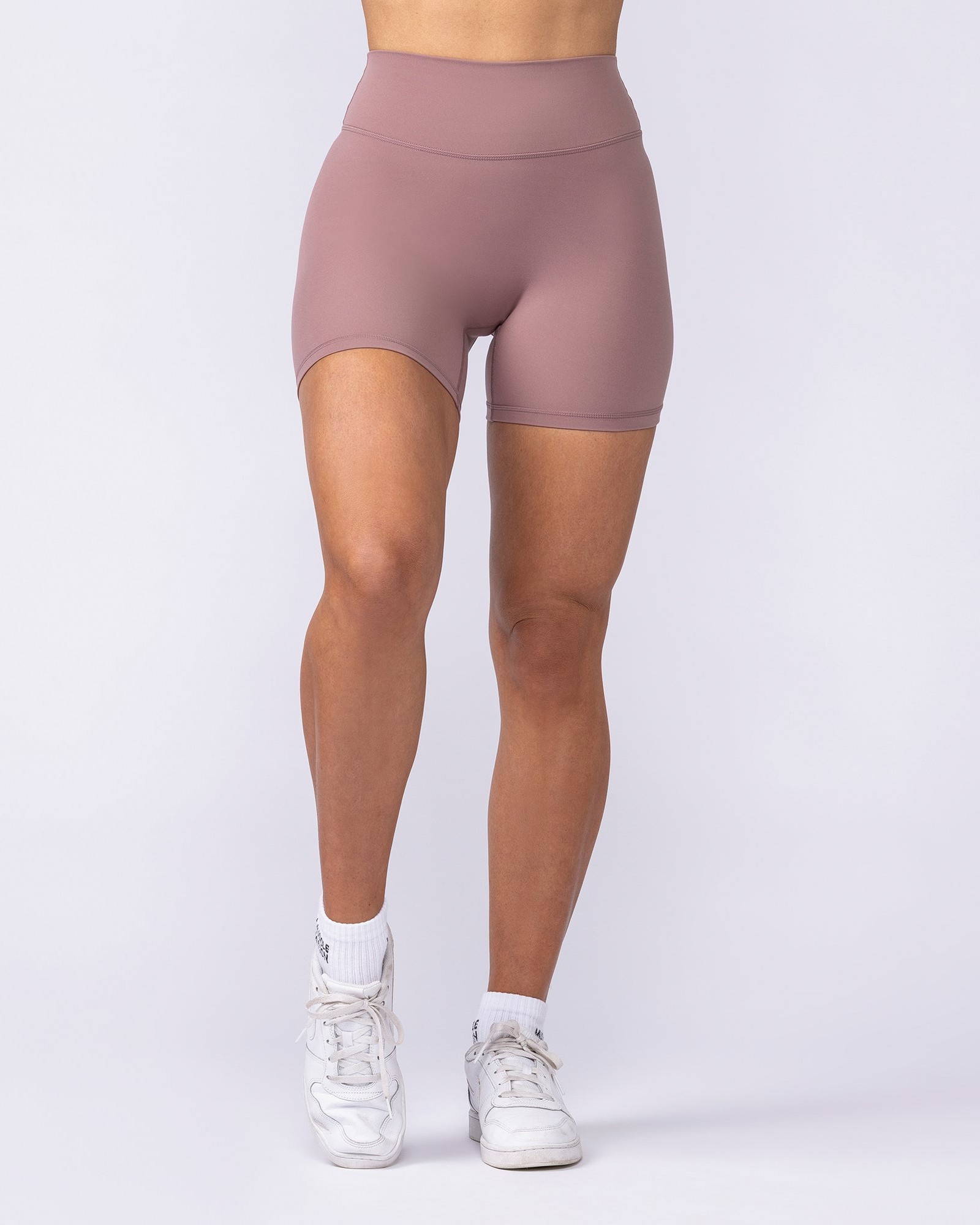 Liberty High Rise Midway Shorts - Mocha Berry