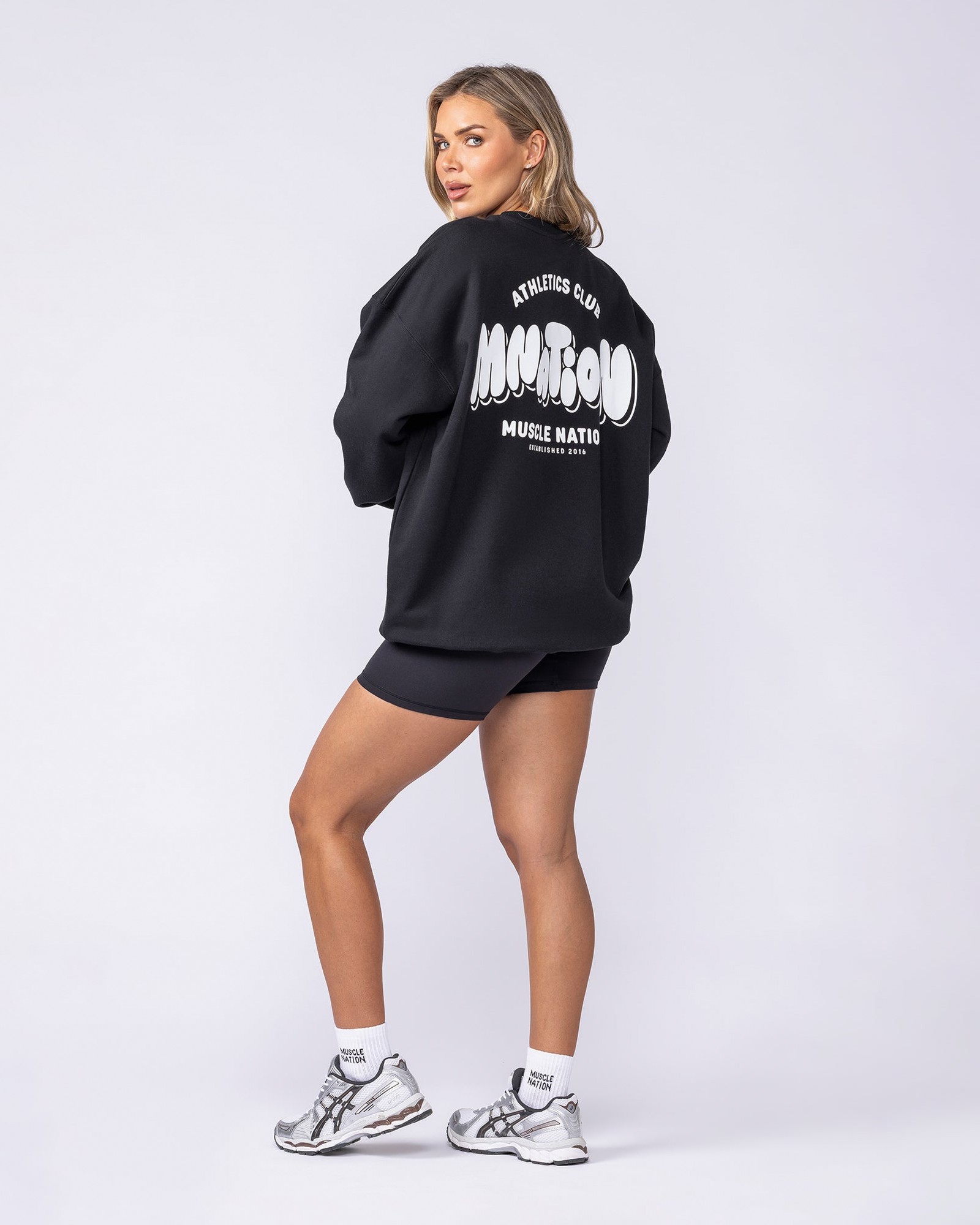 Bubble Oversized Pullover - Black