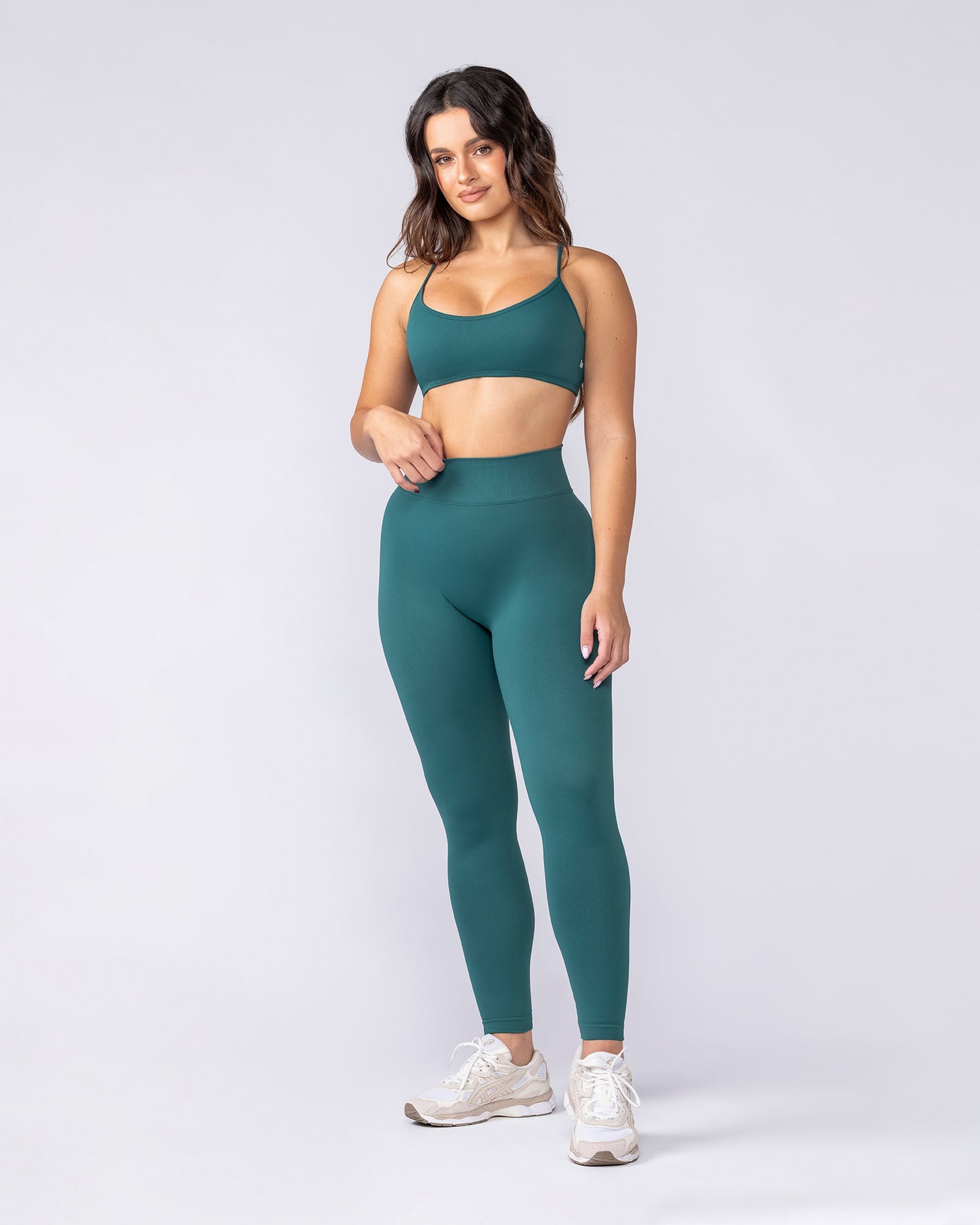 Sculpt Seamless Ankle Length Leggings - Dark Jade