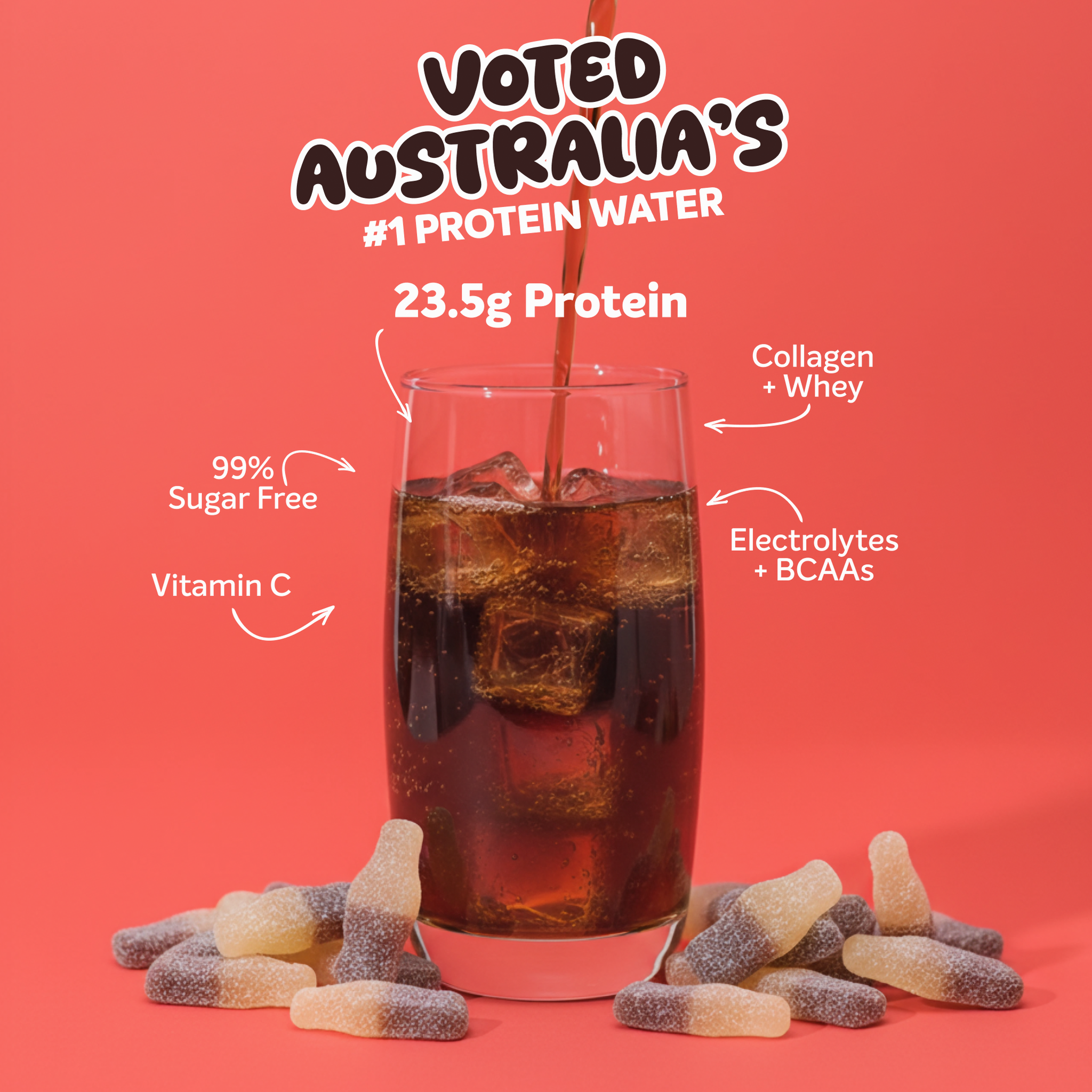 PROTEIN WATER - Sour Cola - 1kg