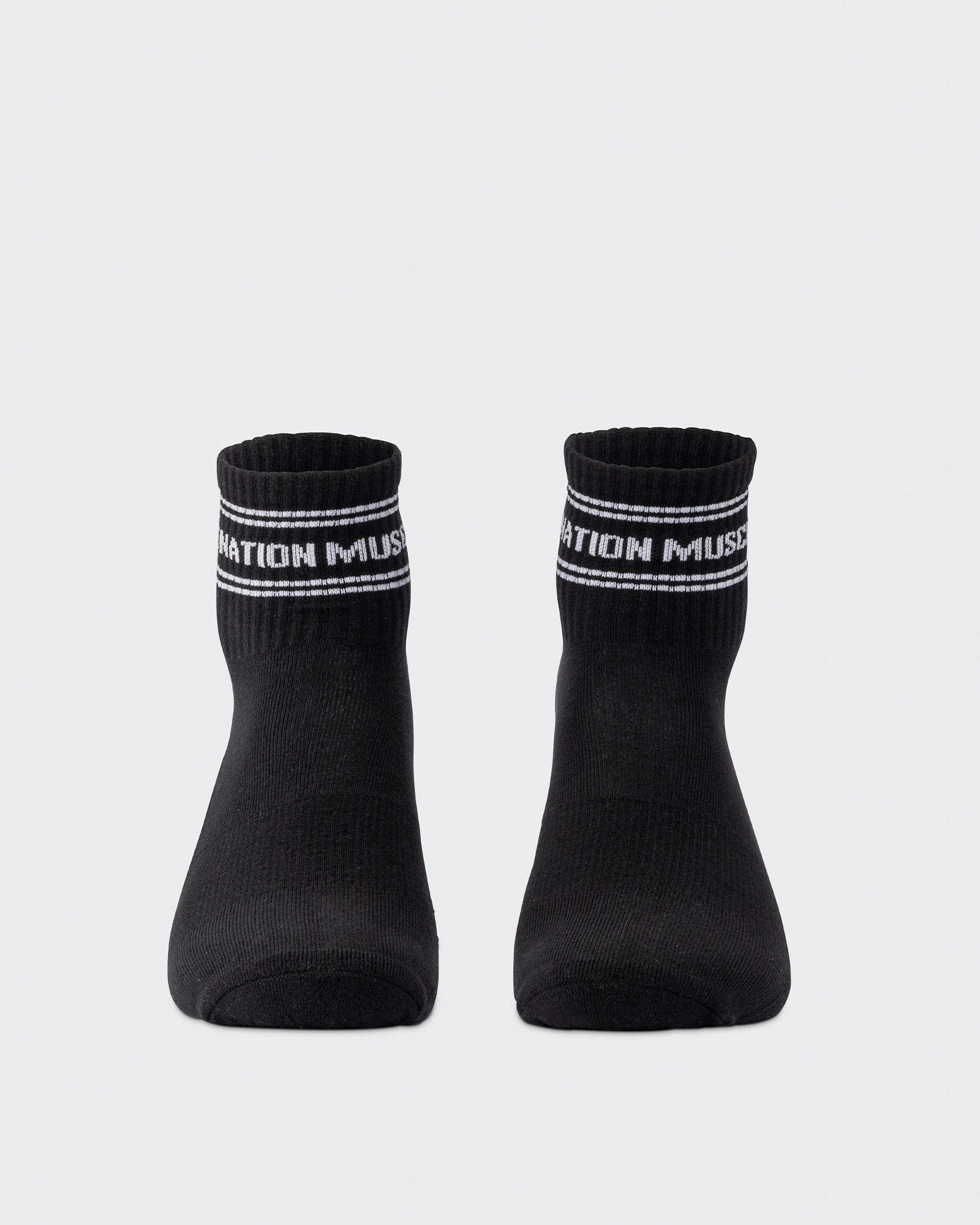 1/4 Crew Grip Sock - 1Pack - Black