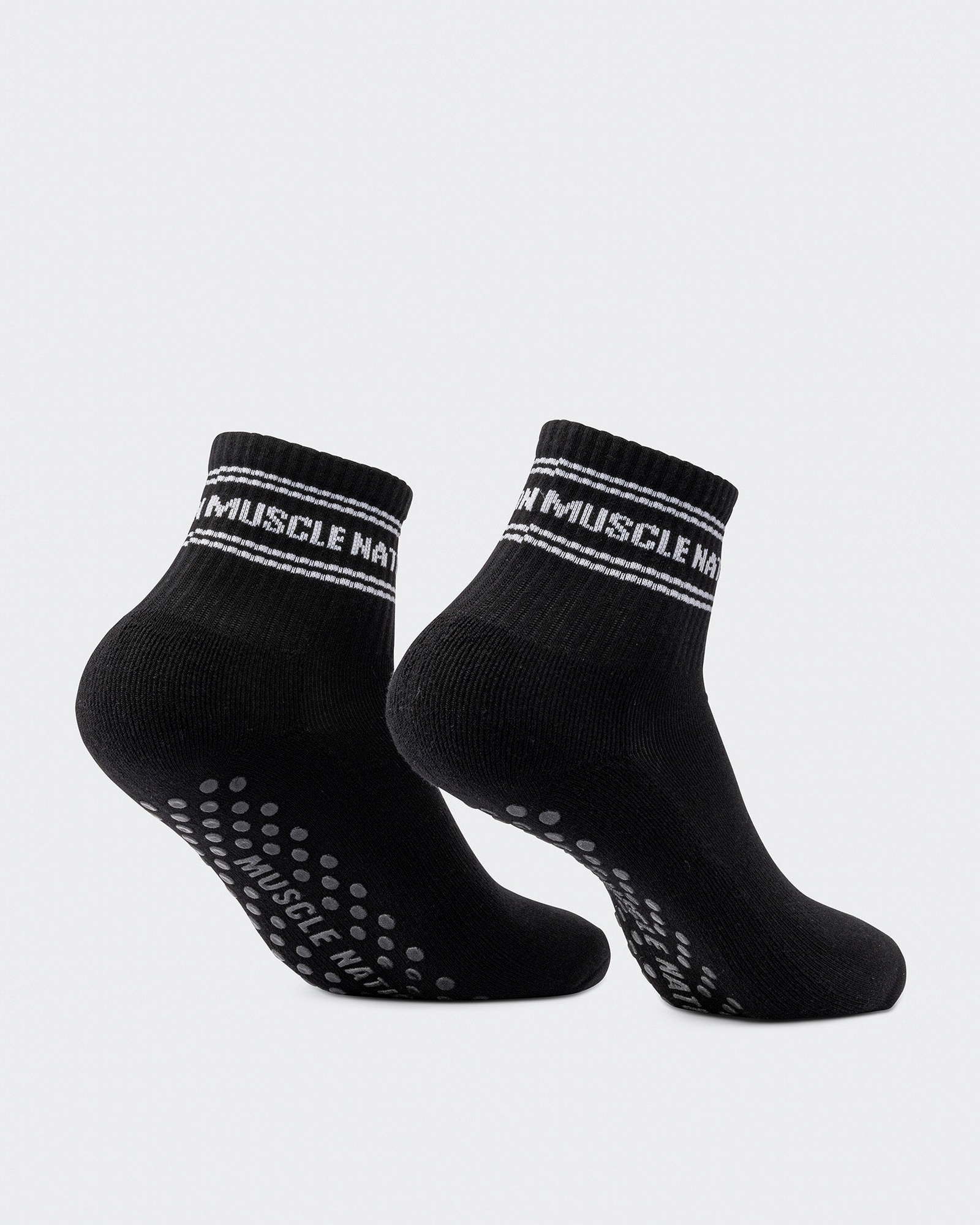 1/4 Crew Grip Sock - 1Pack - Black