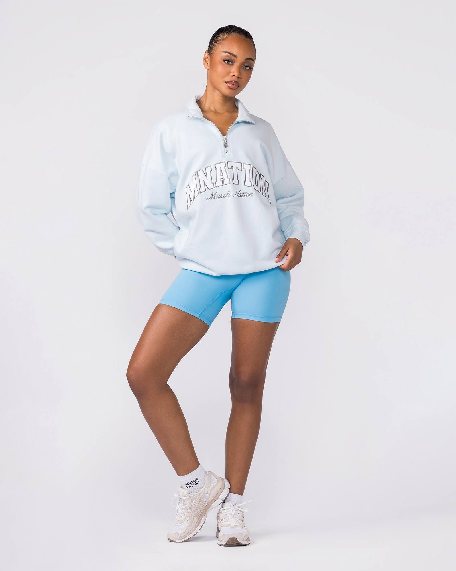 Academy Quarter Zip - Bluebell