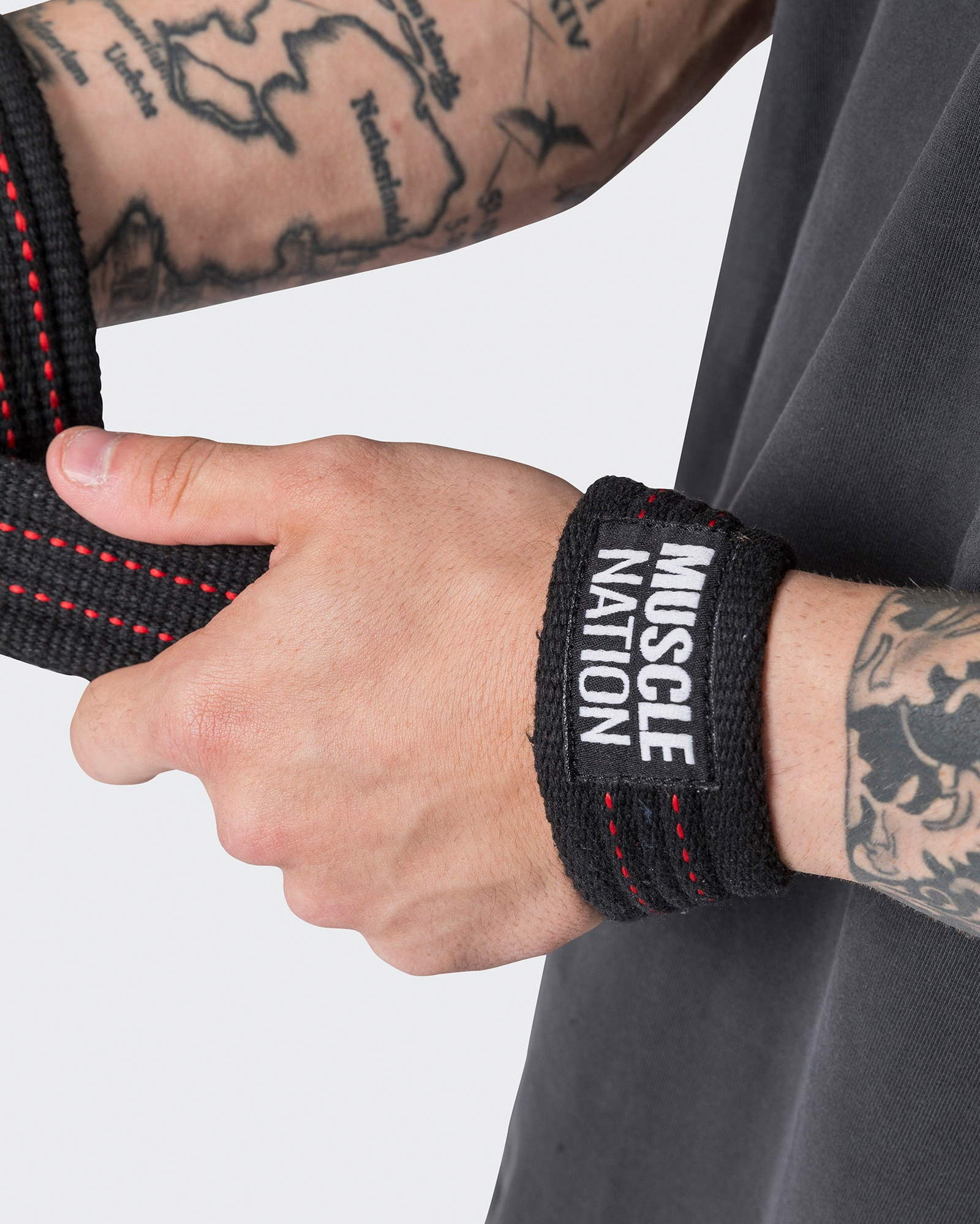 Lifting Straps - Black / Red