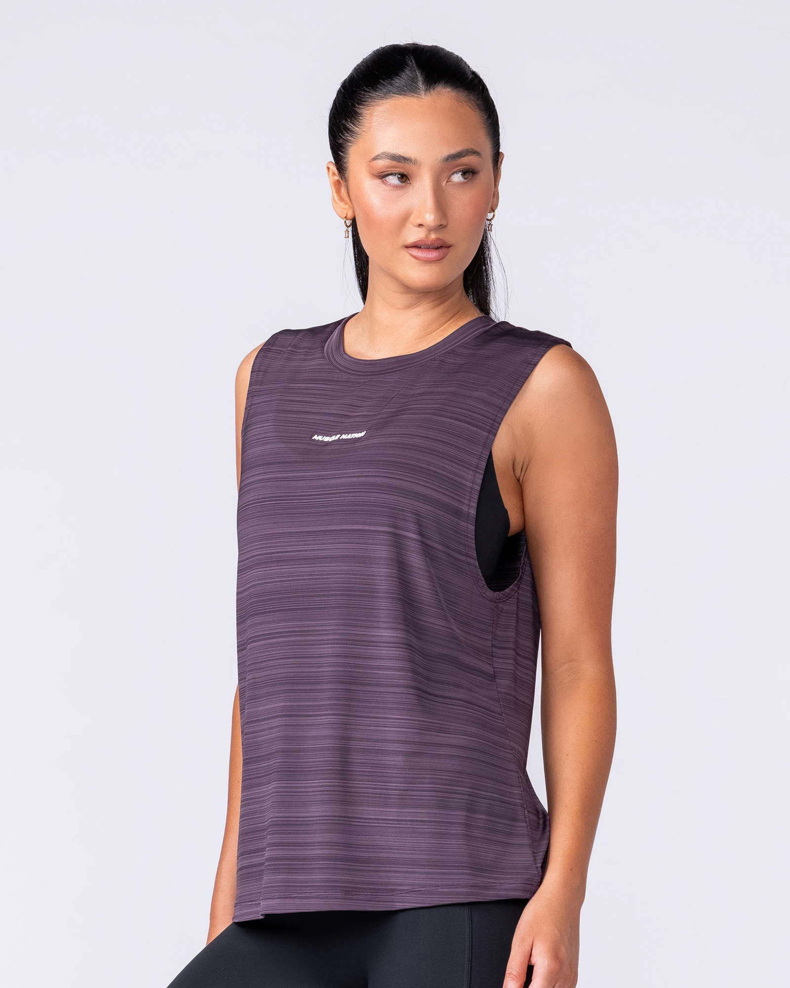 Active Drop Arm Training Tank - Midnight Plum