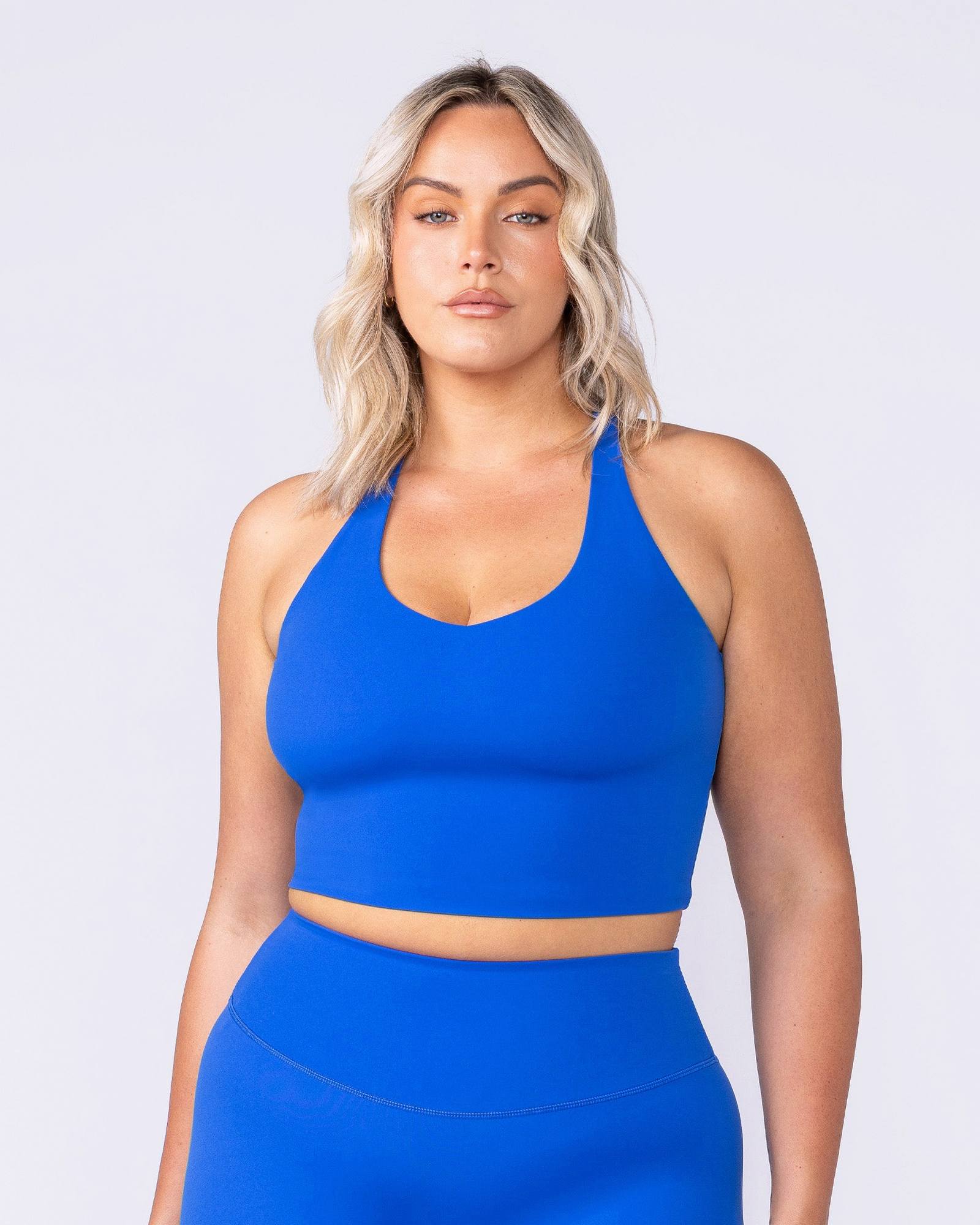 Active Form Cropped Tank - Bondi Blue