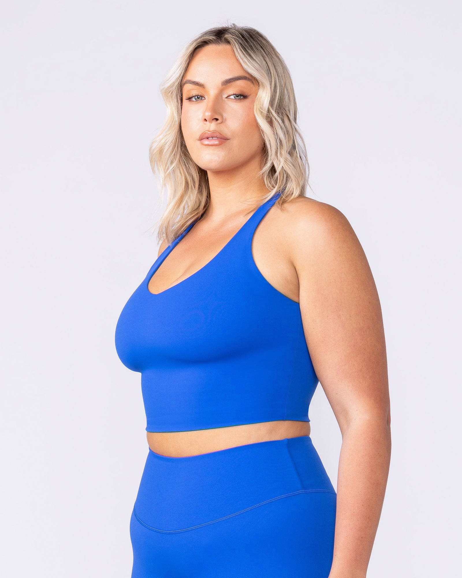 Active Form Cropped Tank - Bondi Blue
